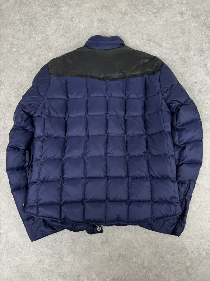 Balmain 2010s Balmain Blue Leather Shoulder Patch Puffer Jacket Size US M / EU 48-50 / 2 - 4 Thumbnail