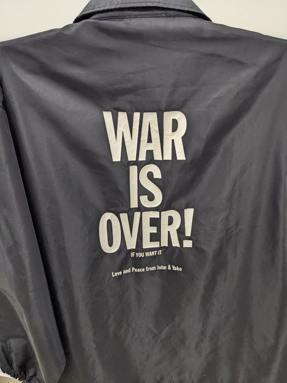 Vintage VINTAGE COACH JACKET WAR IS OVER BY JOHN LENNON MUSEUM Size US L / EU 52-54 / 3 - 3 Thumbnail