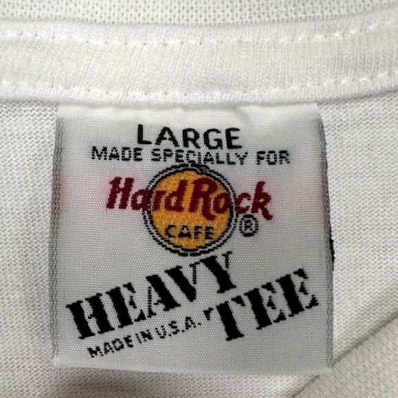 Hard Rock Cafe VINTAGE Hard Rock Shirt Men Large White Massachusetts Graphic Heavy Tee USA Made Size US L / EU 52-54 / 3 - 4 Thumbnail