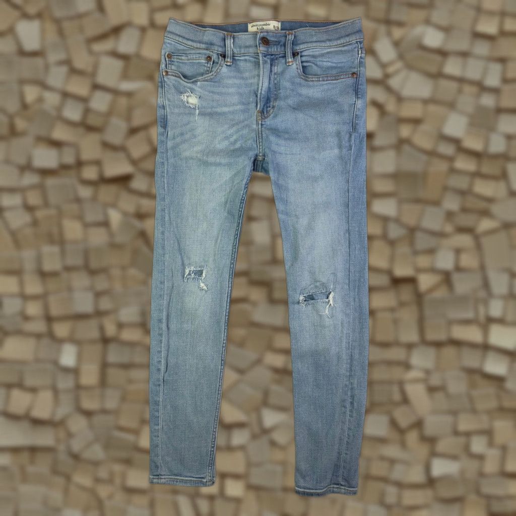 Abercrombie & Fitch VINTAGE Abercrombie & Fitch Jeans - Abercrombie & Fitch Juniors Size 13/14 27x25 Blue Denim Slim Skinny Denim Jeans Womens Size 34" / US 12 / IT 48 - 1 Thumbnail