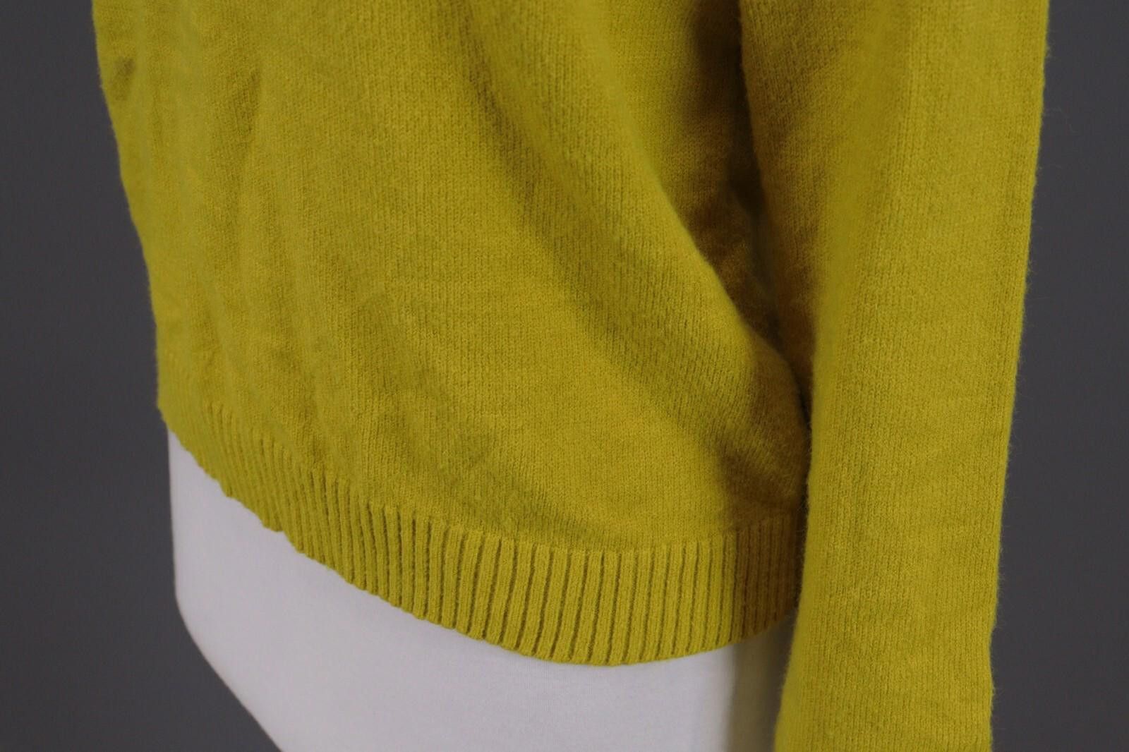 Designer Anthropologie Yellow Boat Neck Jumper Blend Sweater Size M Size M / US 6-8 / IT 42-44 - 9 Thumbnail