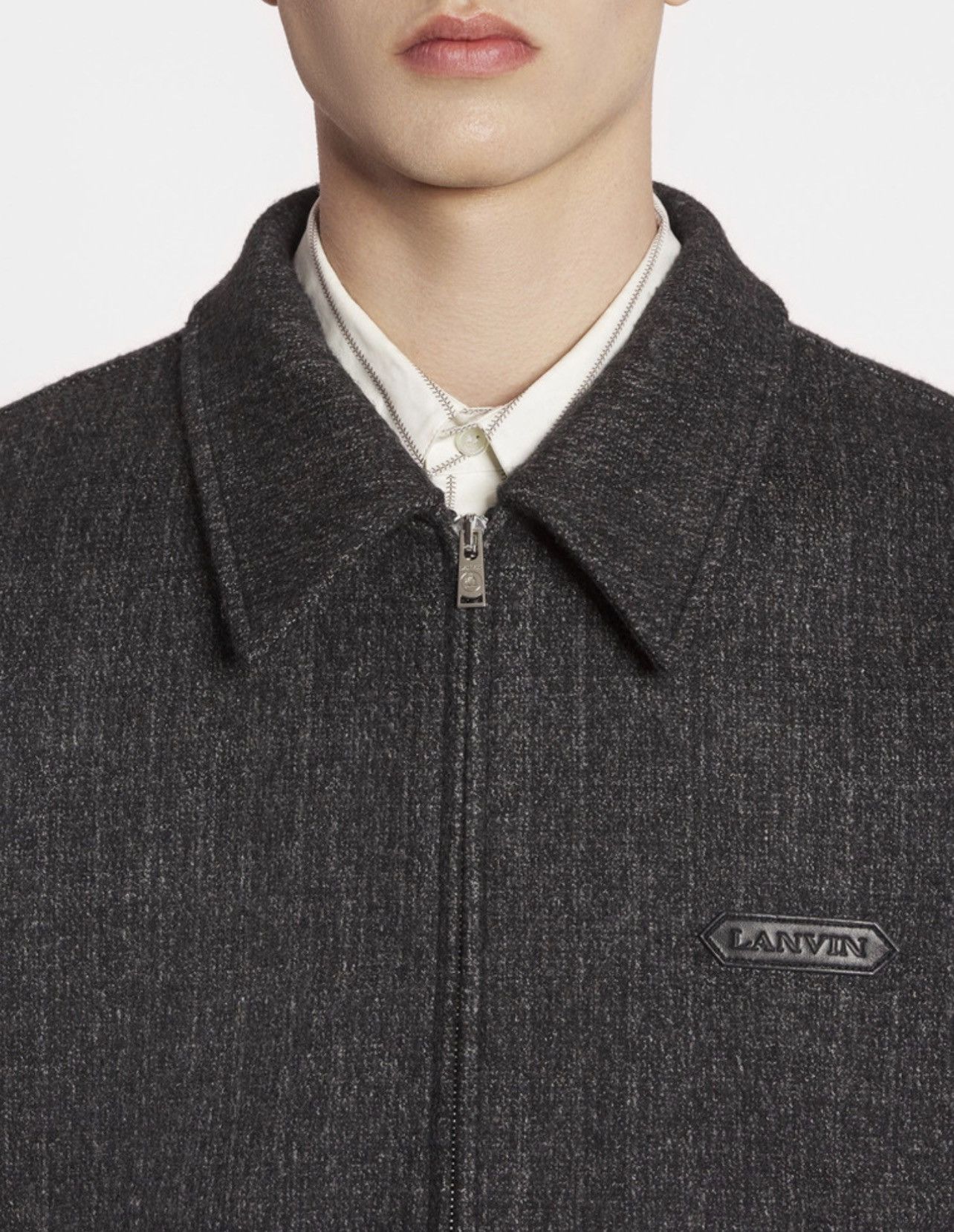 Lanvin Lanvin Wool-Blend Bomber Jacket size 48/us size M Size US M / EU 48-50 / 2 - 5 Thumbnail