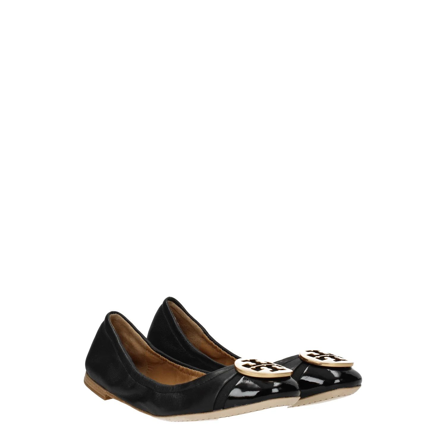 Tory Burch ob1o1e1124 Leather Ballet Flats in Black Size US 6.5 / IT 36.5 - 2 Thumbnail