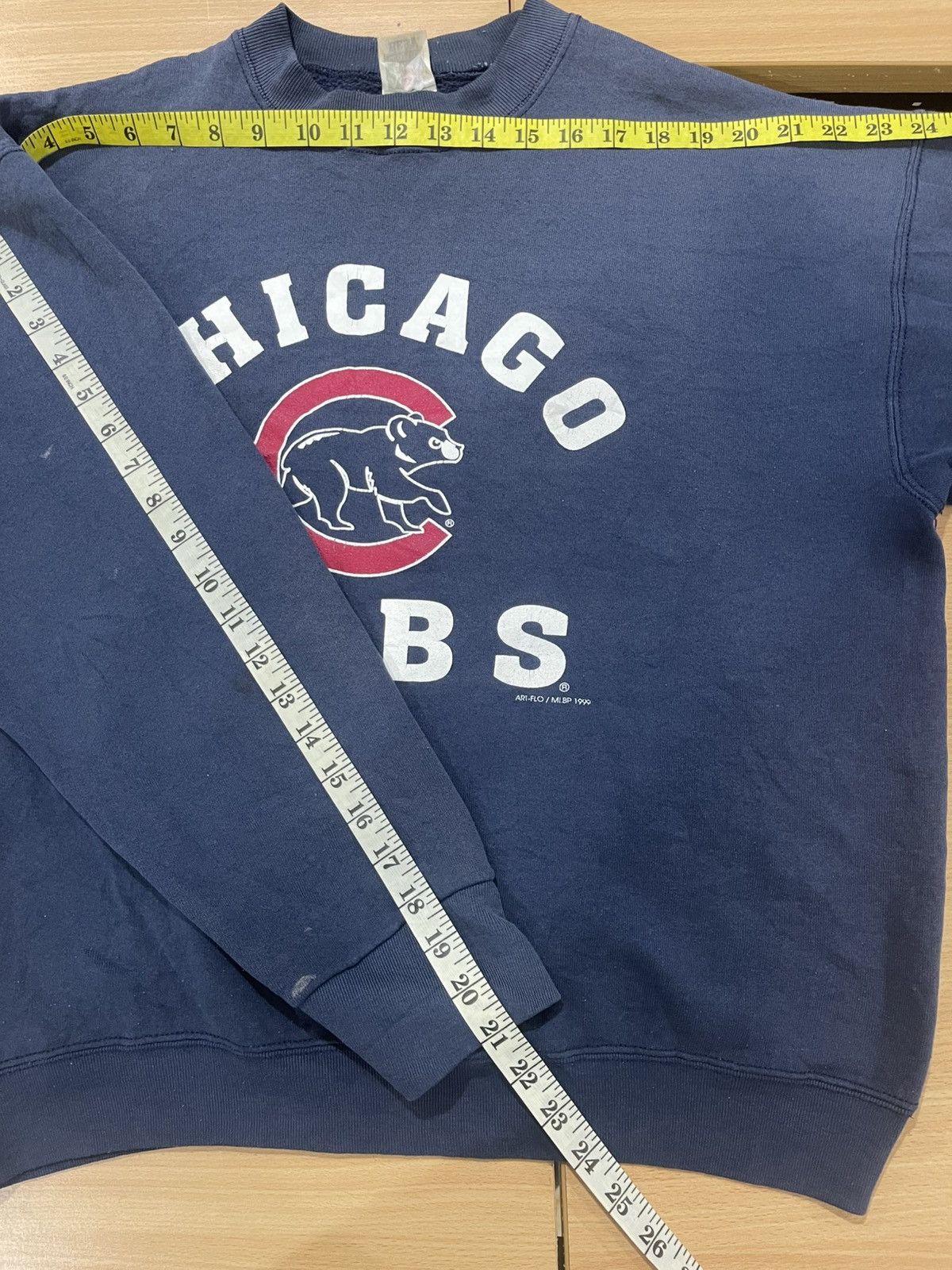 Fruit Of The Loom Vintage 90's Chicago Cubs Art/Flo MLBP Crewneck Sweatshirt Size US L / EU 52-54 / 3 - 10 Thumbnail