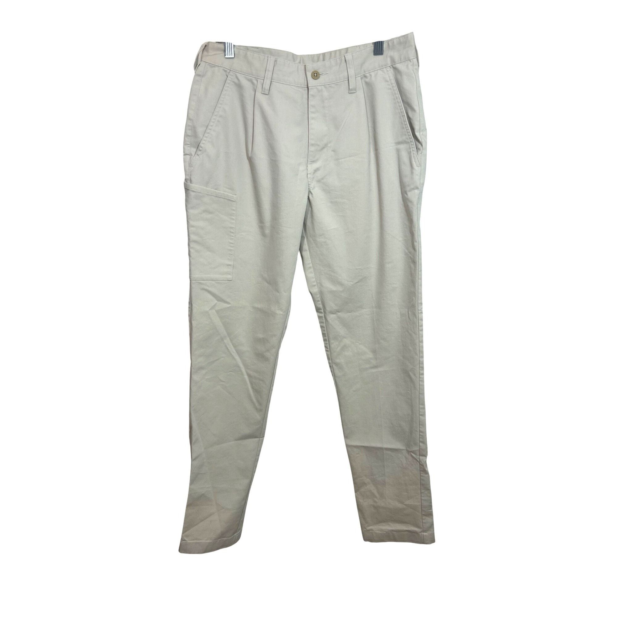 Adidas Adidas Men’s Pants 30 x 34 Light Beige Cargo Pocket Logo Ple Size US 30 / EU 46 - 1 Thumbnail