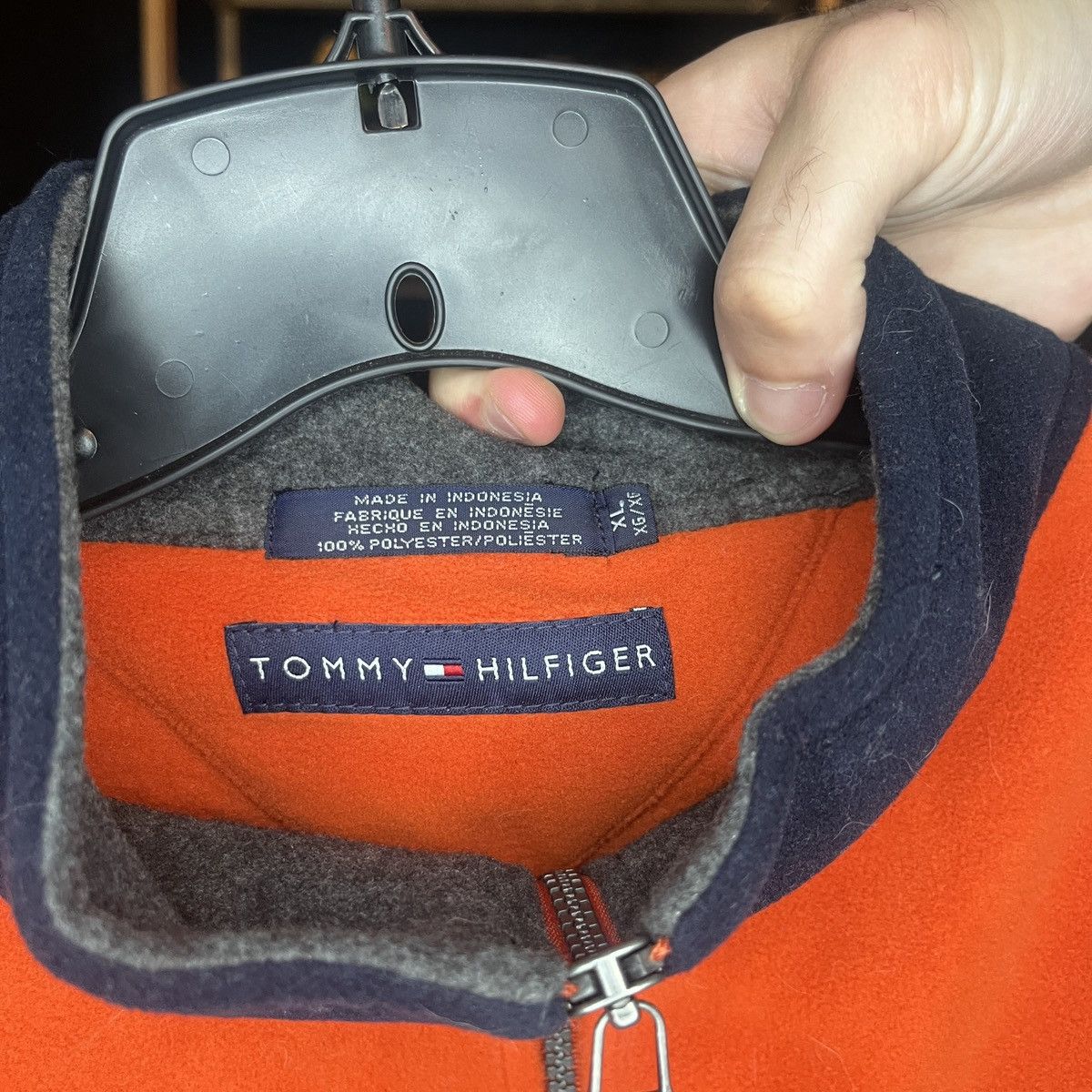 Tommy Hilfiger Tommy Hilfiger Quarter Zip Sweatshirt Orange Size XL Size US XL / EU 56 / 4 - 3 Thumbnail