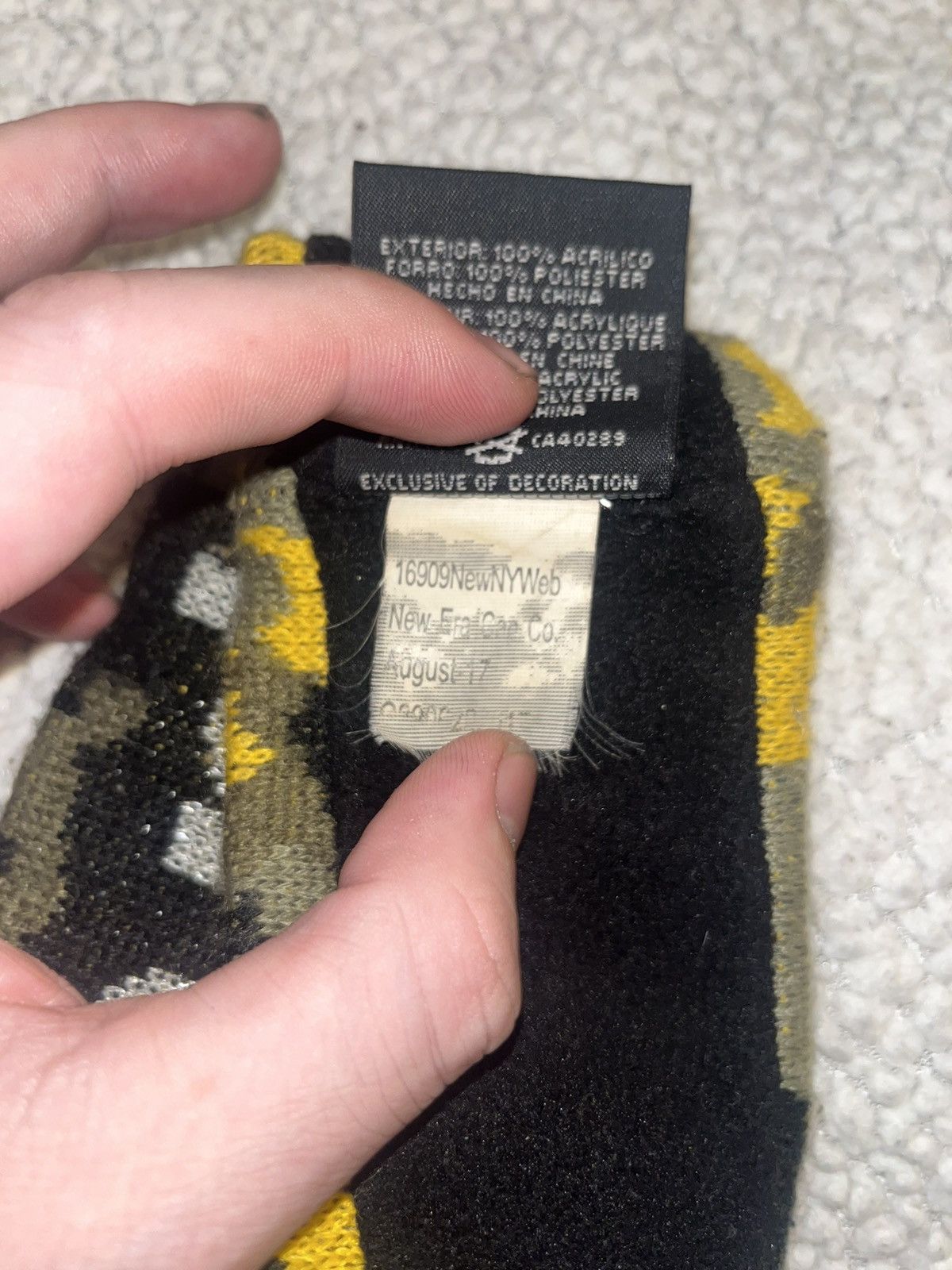 Supreme Supreme x New Era Yellow Camouflage Headband Size ONE SIZE - 7 Thumbnail