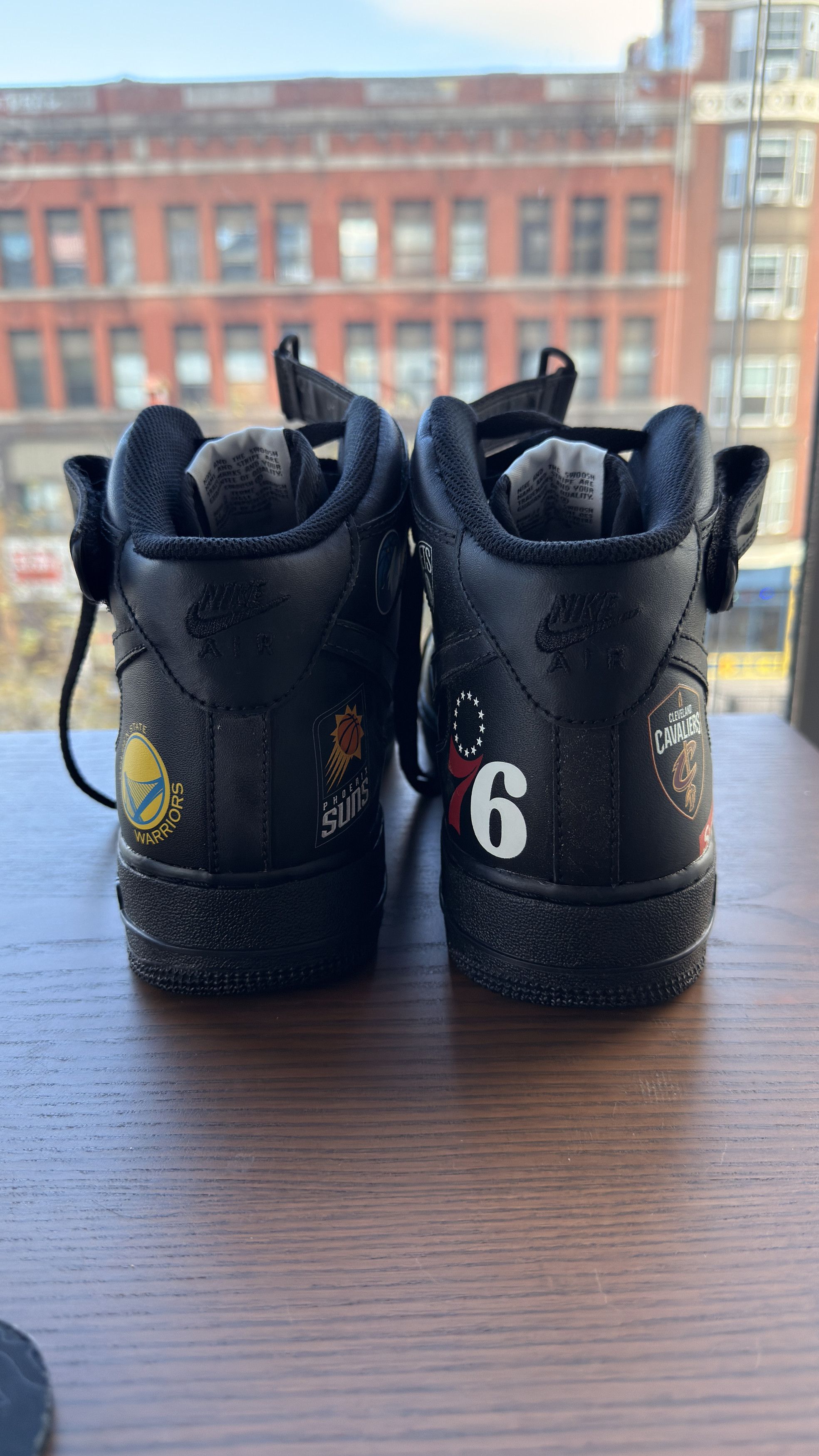 Nike Supreme Air Force 1 NBA Black Size US 12 / EU 45 - 6 Thumbnail
