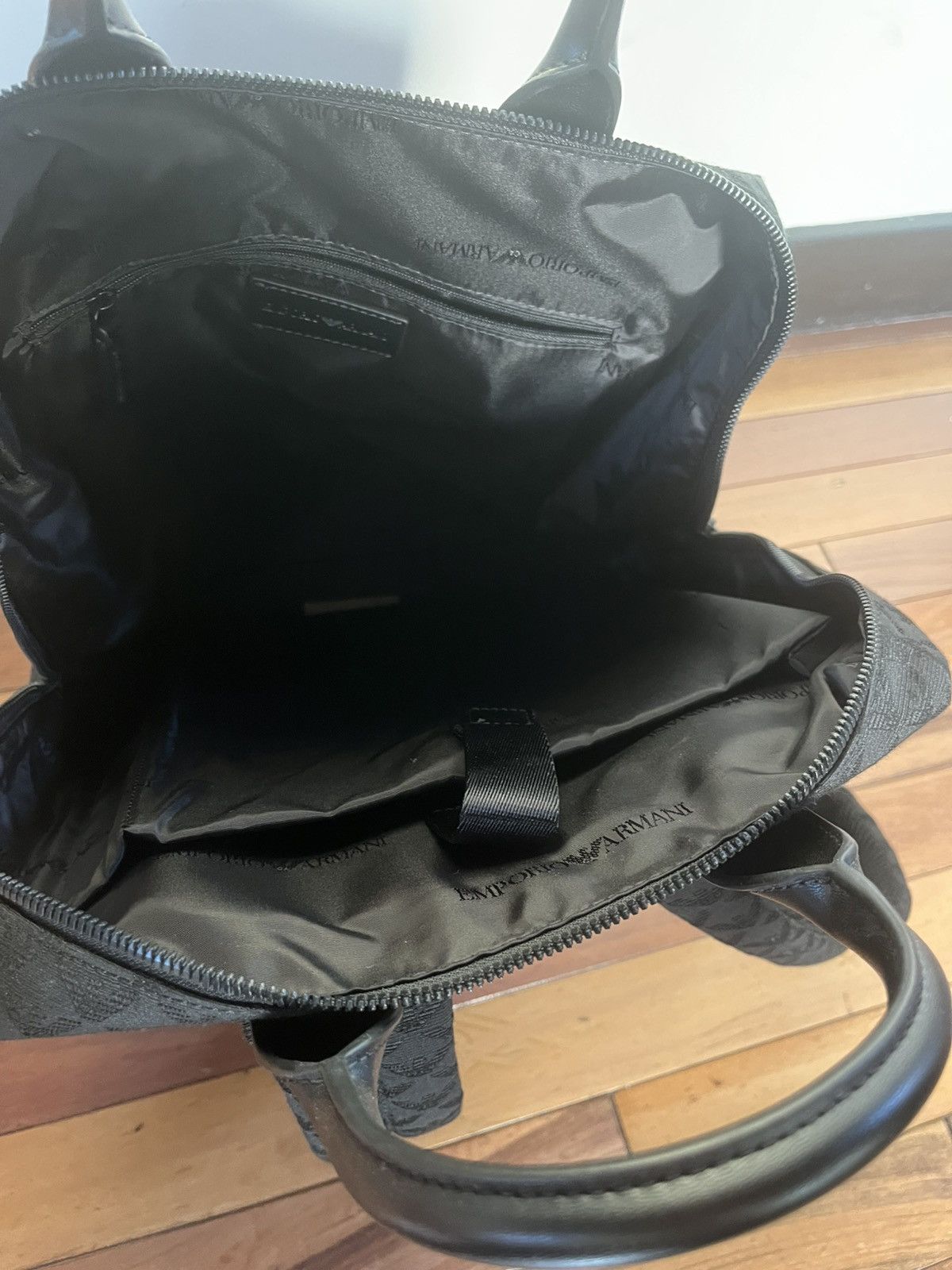 Emporio Armani Emporio Armani Black Backpack Size ONE SIZE - 3 Thumbnail