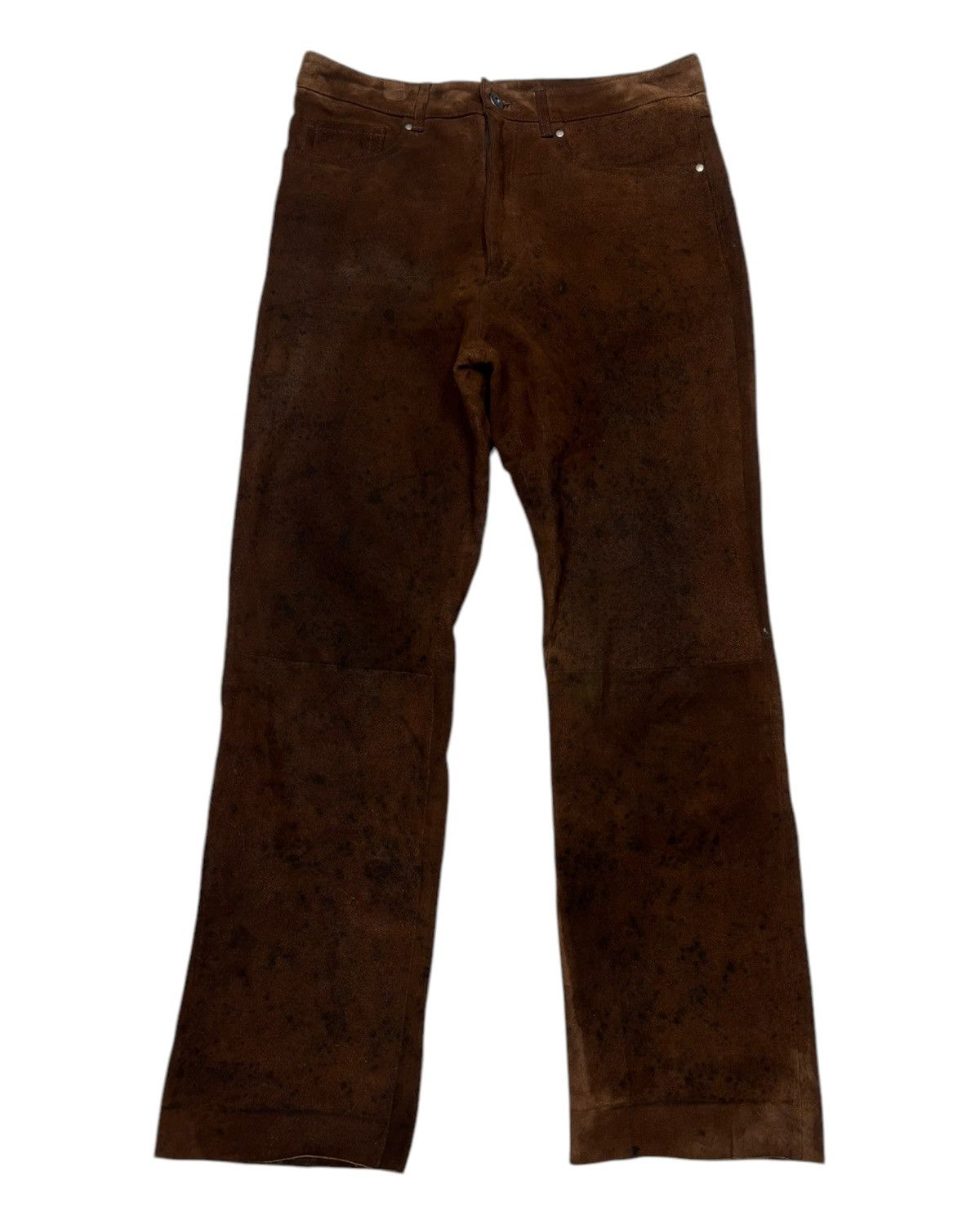 Genuine Leather Vintage Monsieur Nicole Cowhide Leather Pants Cowboy Size US 30 / EU 46 - 2 Thumbnail