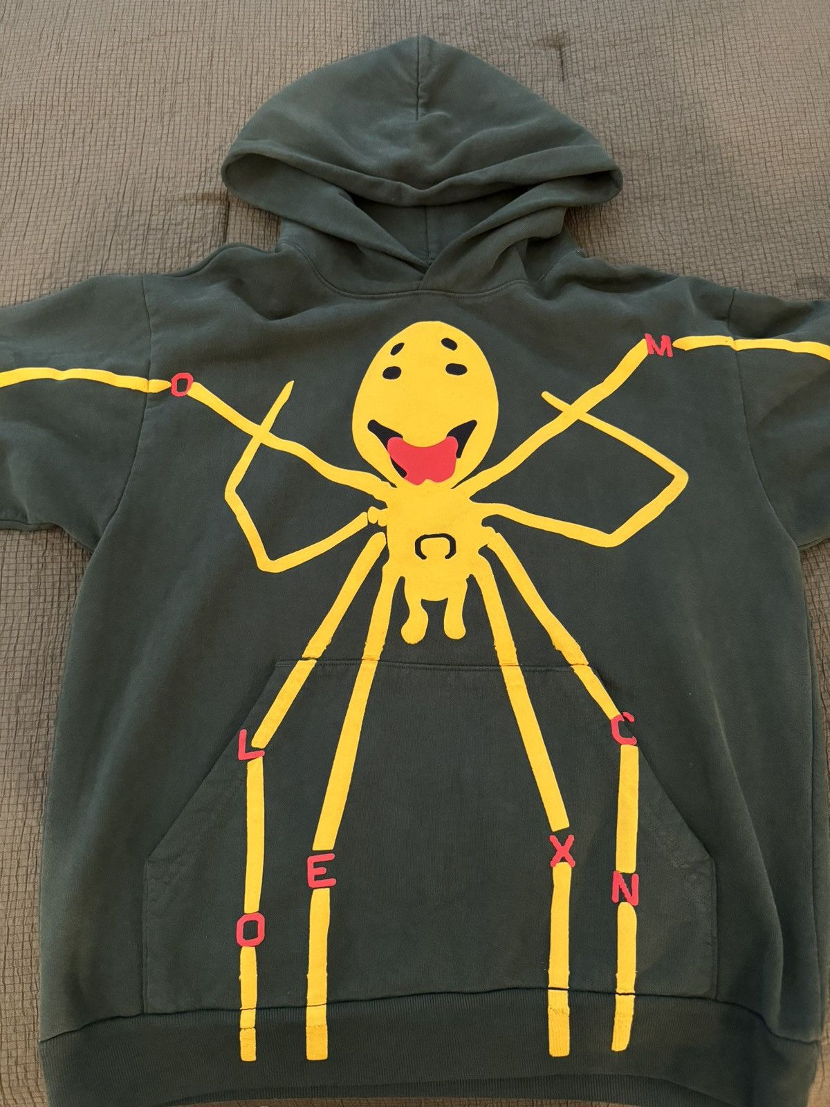 image of Cactus Plant Flea Market Cpfm/complexcon Spider Hoodie Size Medium in Green, Men's