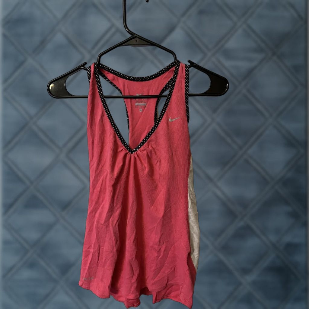 Nike Nike Dri-FIT Tank Top RacerBack Sports Pink Medium Women Sleeveless Shirt Size M / US 6-8 / IT 42-44 - 1 Thumbnail