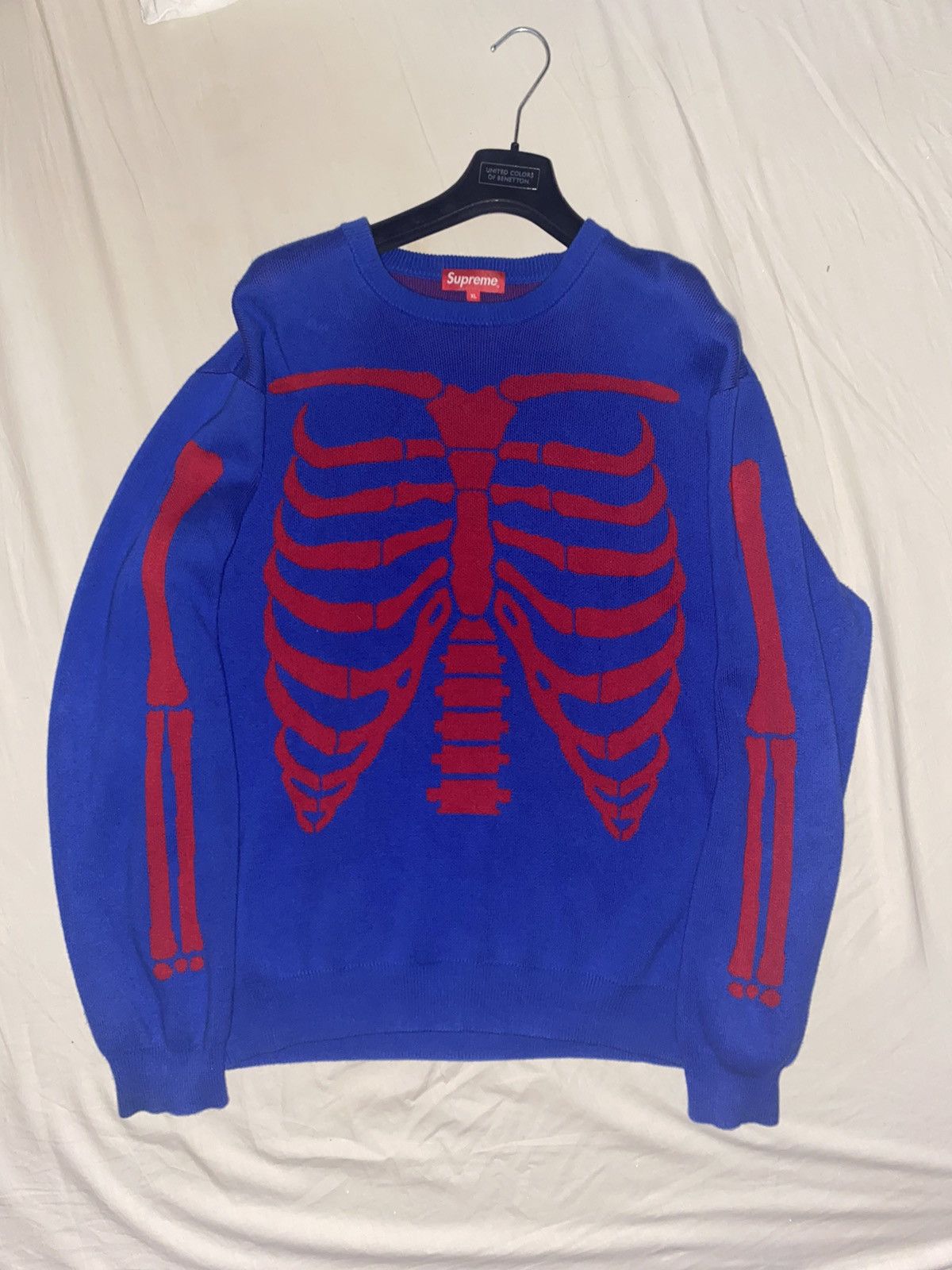 Supreme Supreme Blue Bones Sweater Size US XL / EU 56 / 4 - 3 Thumbnail