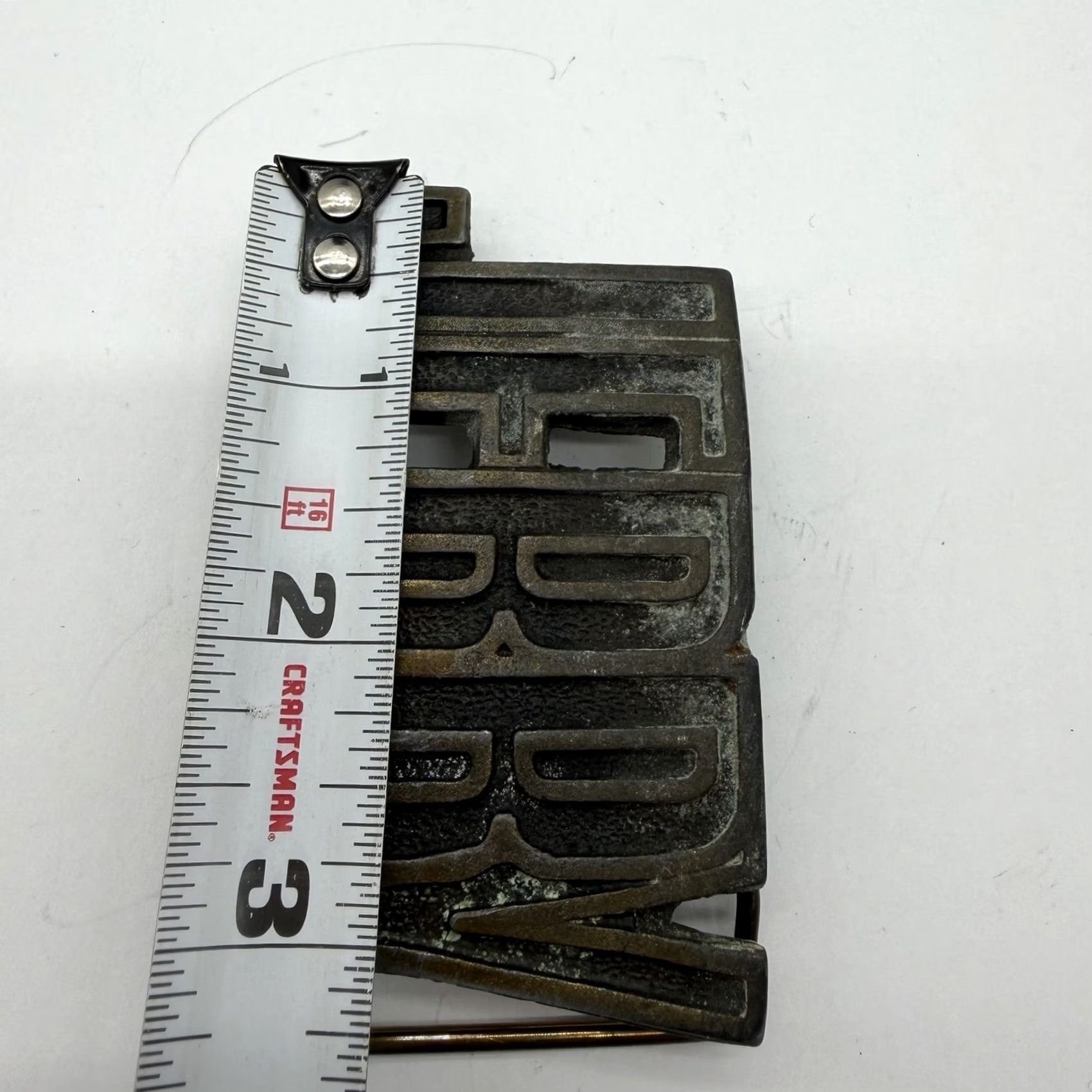 Vintage Vintage 70's Cut Out Name JERRY Brass Belt Buckle Men's Belt Buckle Brass Vintage 70s Name Spell Out Size ONE SIZE - 3 Thumbnail