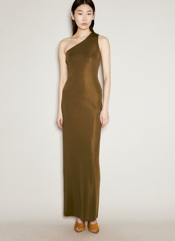 Saint Laurent Paris o1y0126 Maxi Dress in Military Green Size M / US 6-8 / IT 42-44 - 1 Thumbnail