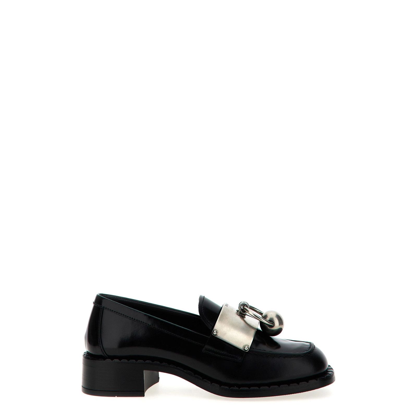 PRADA Piercing Black Leather Loafers New & Authentic (Women'