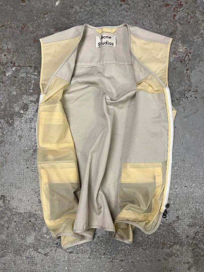 Acne Studios Acne Studios Beige Cargo Tactical Fisher Vest Size US M / EU 48-50 / 2 - 7 Thumbnail