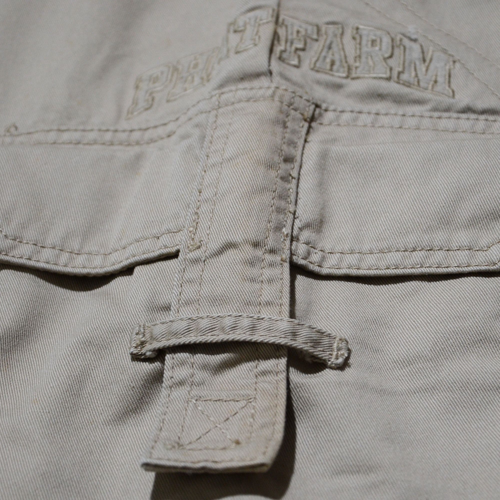 Phat Farm Phat Farm W36 Beige Cargo Shorts 90s Hip Hop Streetwear Size US 36 / EU 52 - 7 Thumbnail