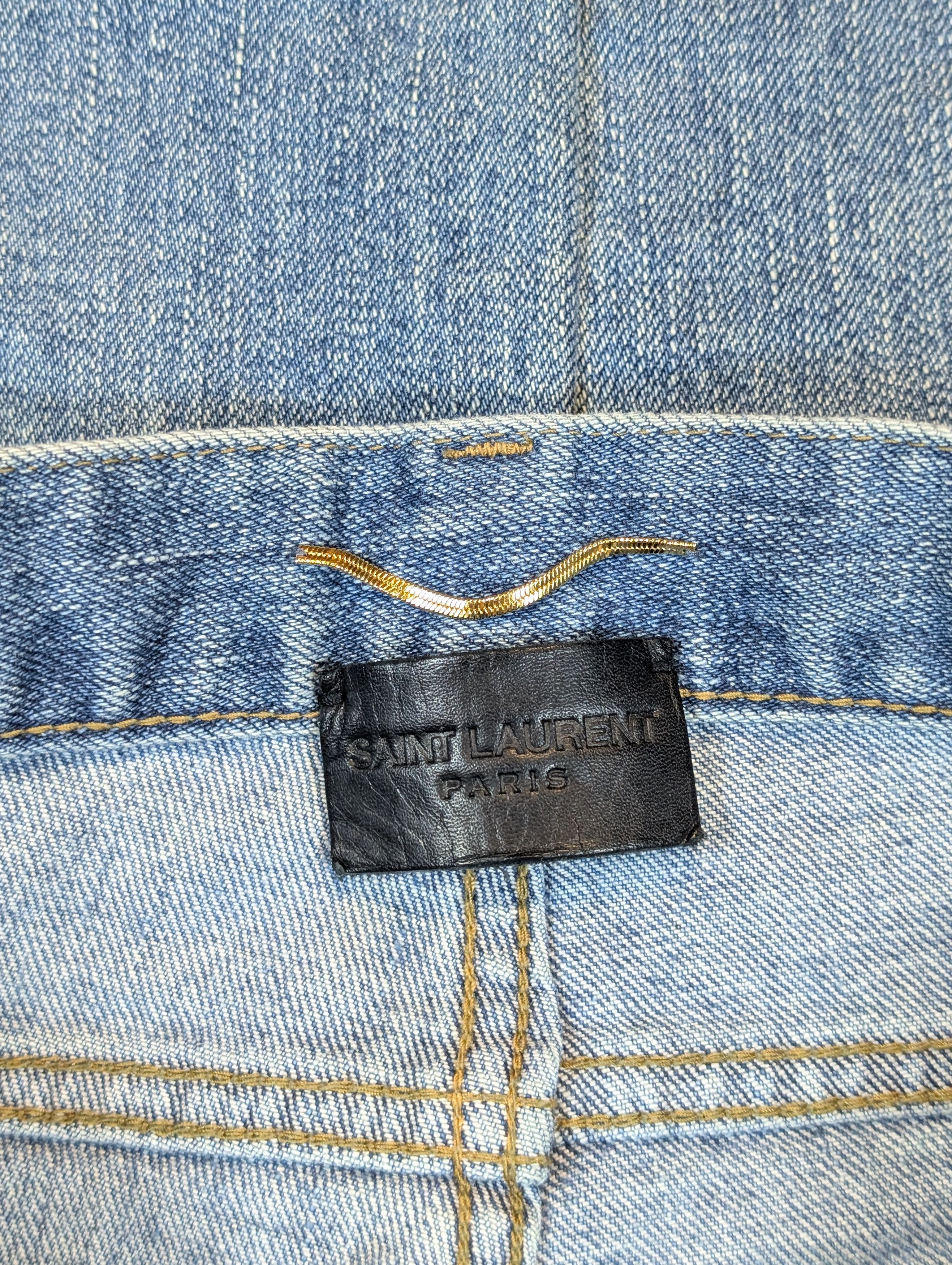 Saint Laurent Paris Saint Laurent Blue Denim Jeans Hedi Slimane D02 Size 26" / US 2 / IT 38 - 5 Thumbnail