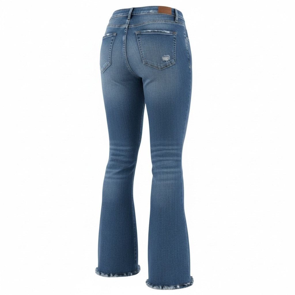 American Eagle Outfitters American Eagle Women’s Size 18 Short Stretch Flare Jeans Size 40" / US 18 - 3 Thumbnail