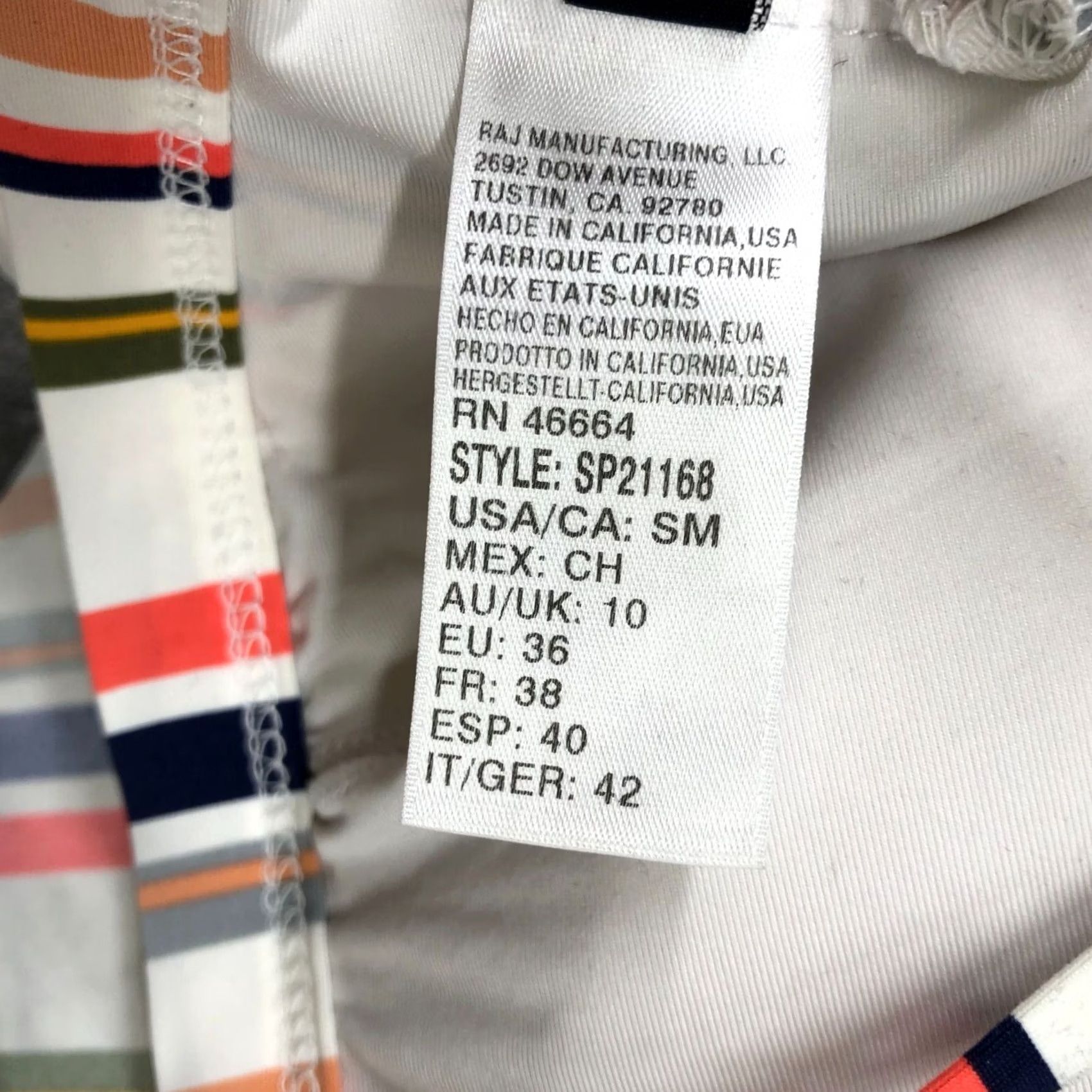 Splendid Splendid Bikini Top Multicolor Stripe Womens M Size M / US 6-8 / IT 42-44 - 7 Thumbnail