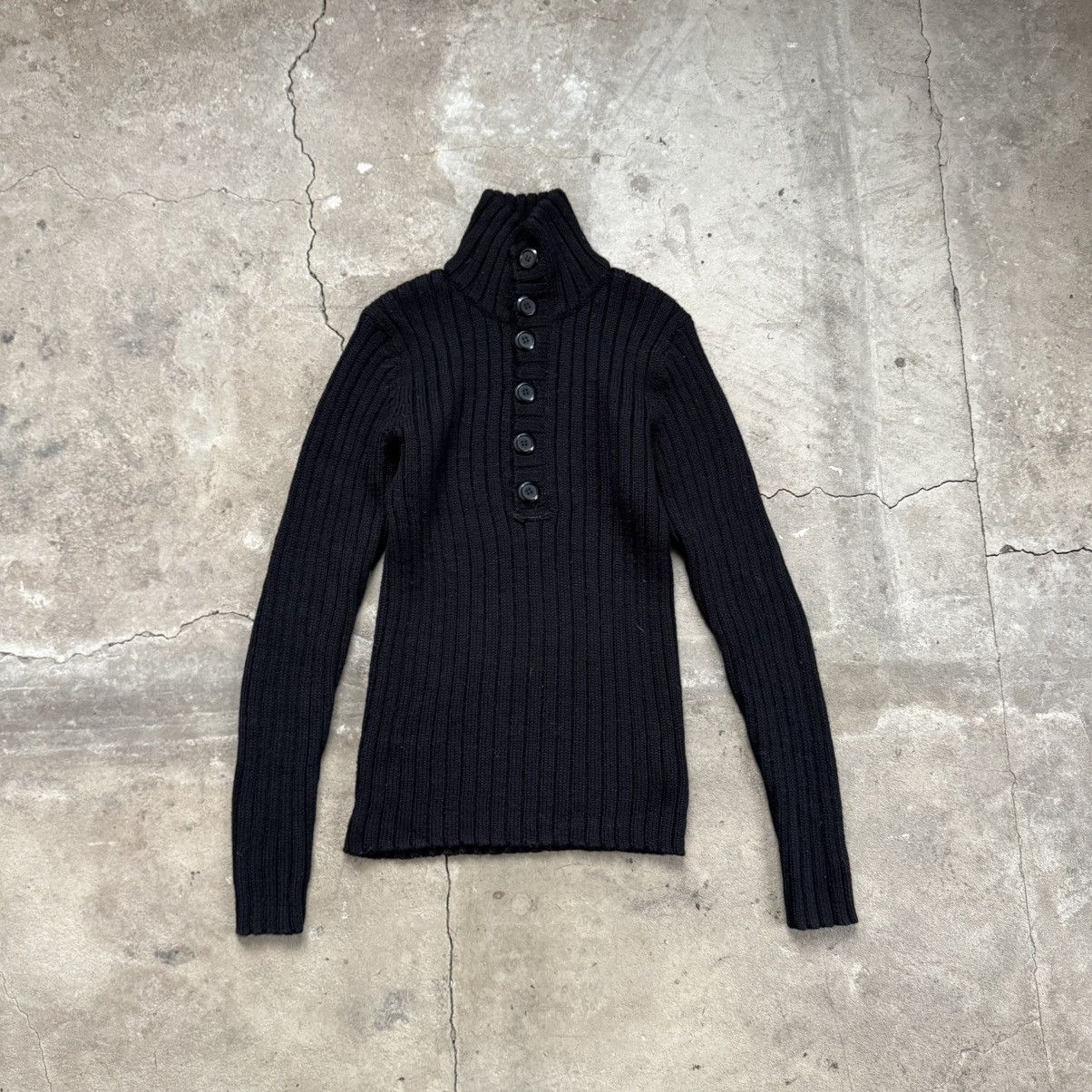 Japanese Brand 00's H&M Button Up Wool Sweater Minimalist Size US L / EU 52-54 / 3 - 1 Thumbnail