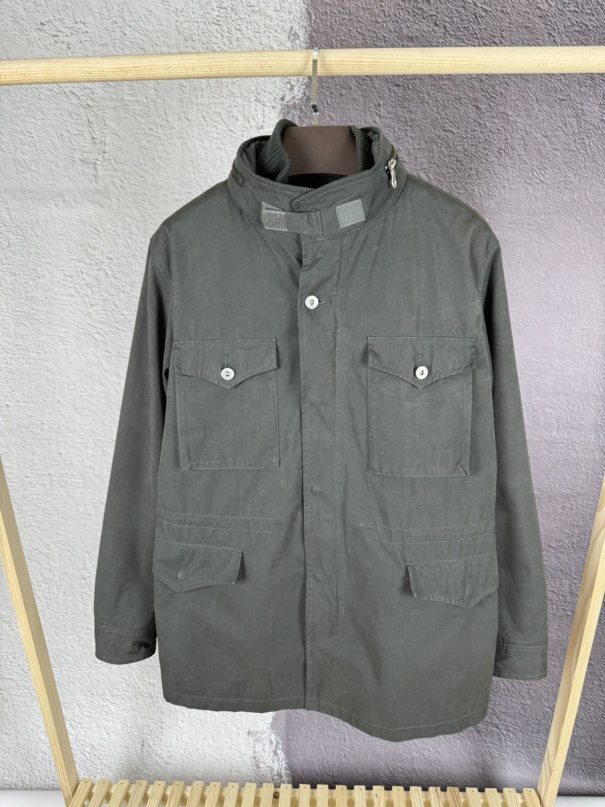 Japanese Brand 2 in 1 Plus One multipocket utility jacket with vest lining Size US XL / EU 56 / 4 - 1 Thumbnail