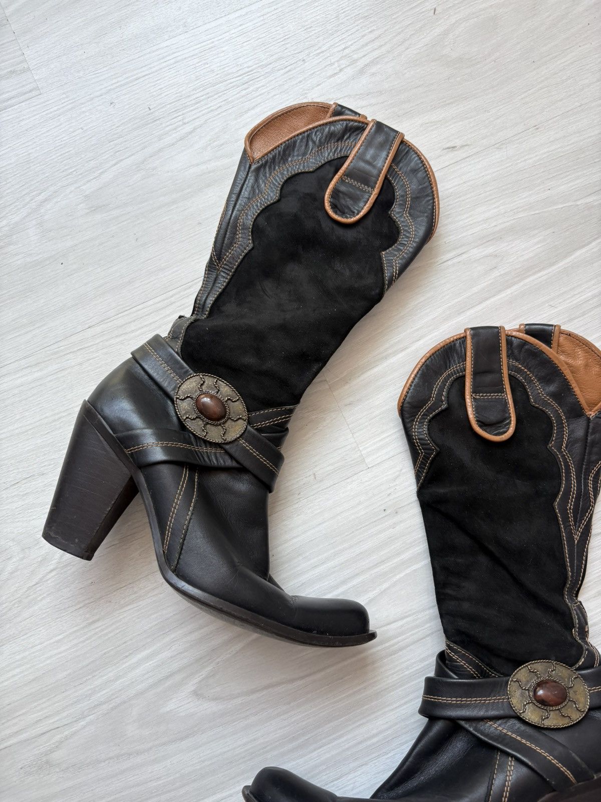 Vintage Y2k leather boots Size US 8 / IT 38 - 4 Thumbnail