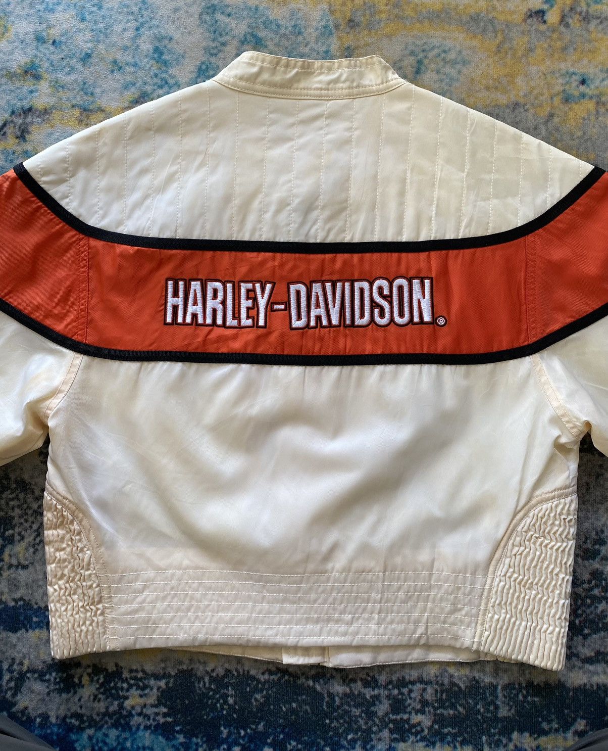 Harley Davidson × Vintage Vintage Harley Davidson Nylon Racing Biker Jacket Size M / US 6-8 / IT 42-44 - 5 Thumbnail