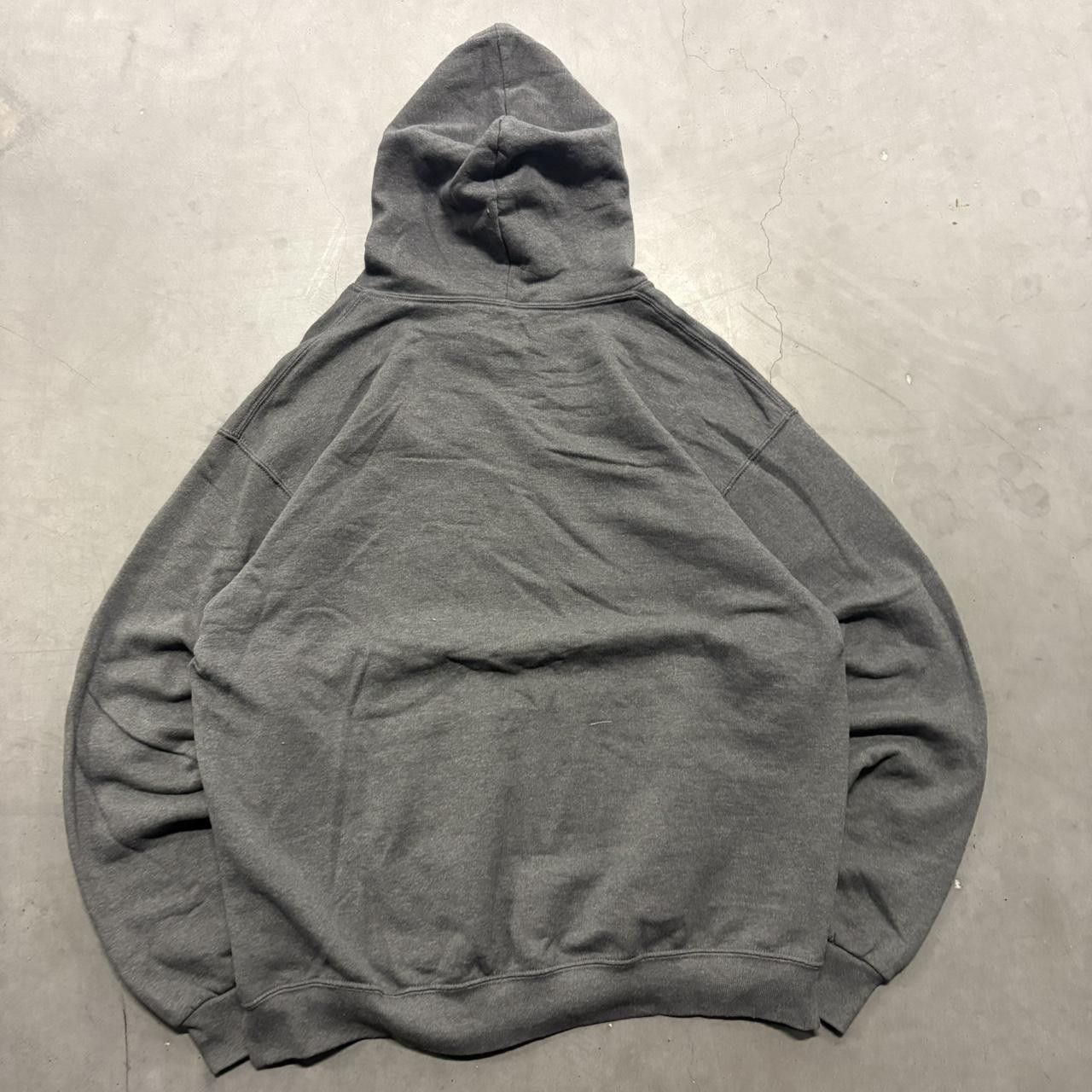 Vintage Crazy Vintage Y2K/2000s Blank Dark Grey Minimalistic Hoodie! Size US L / EU 52-54 / 3 - 2 Thumbnail