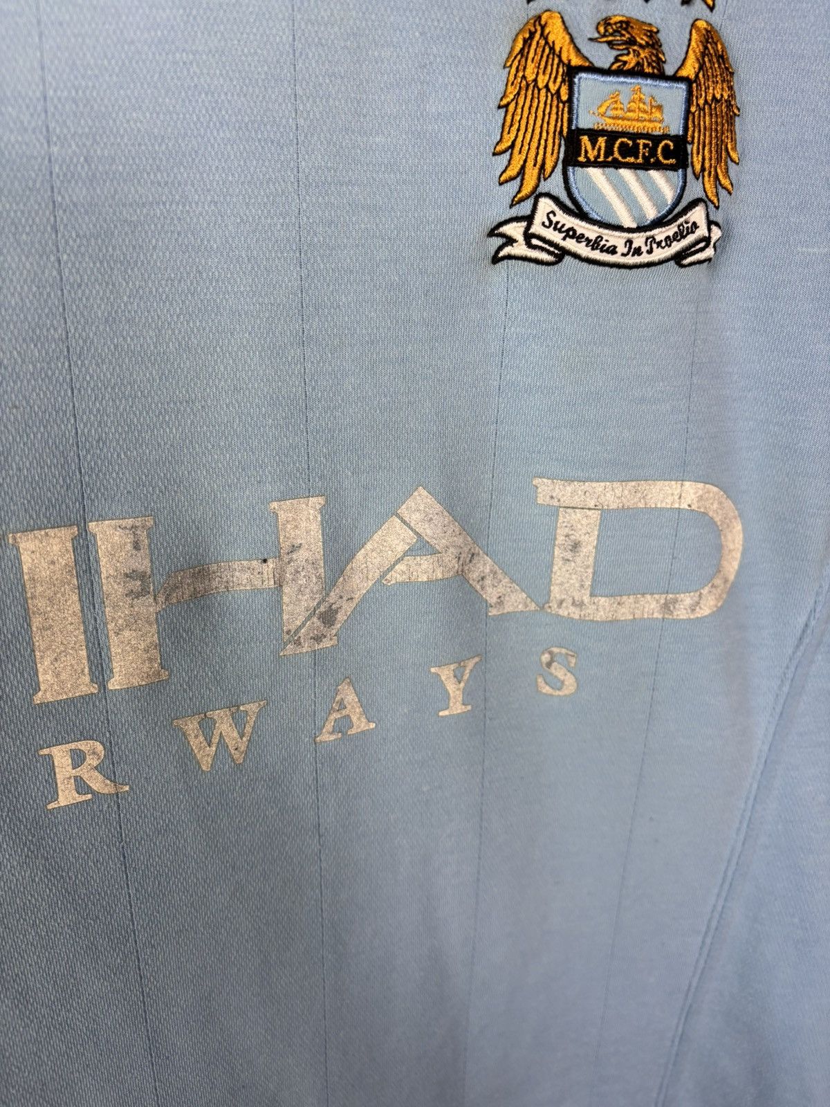 Umbro MANCHESTER CITY 2010 2011 HOME JERSEY UMBRO MEN #9 ADEBAYOR Size US L / EU 52-54 / 3 - 7 Thumbnail