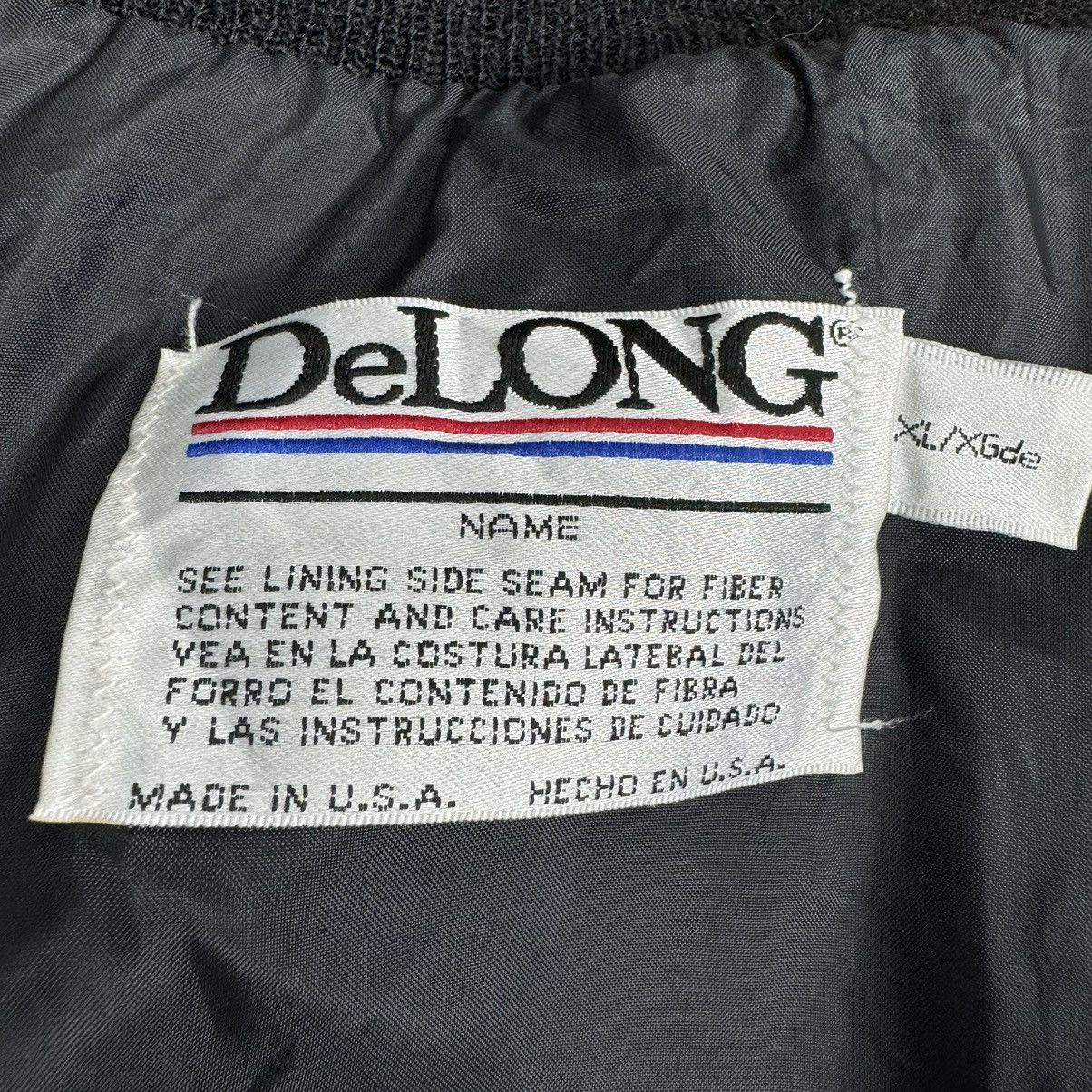 Delong × Vintage 🌟DELONG RUGBY VARSITY LEATHER JACKET Size US XL / EU 56 / 4 - 9 Thumbnail