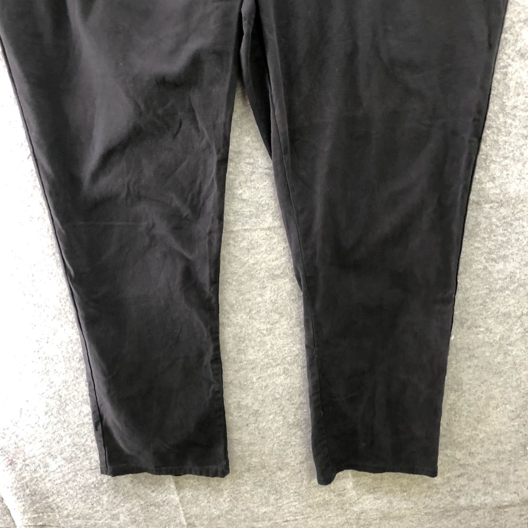 Denim & Co. Denim & Co. Primark Chino Pants Mens 44x32 Black Slim Fit Stretch Button Fly Flat Front Flat Size US 44 / EU 60 - 4 Thumbnail