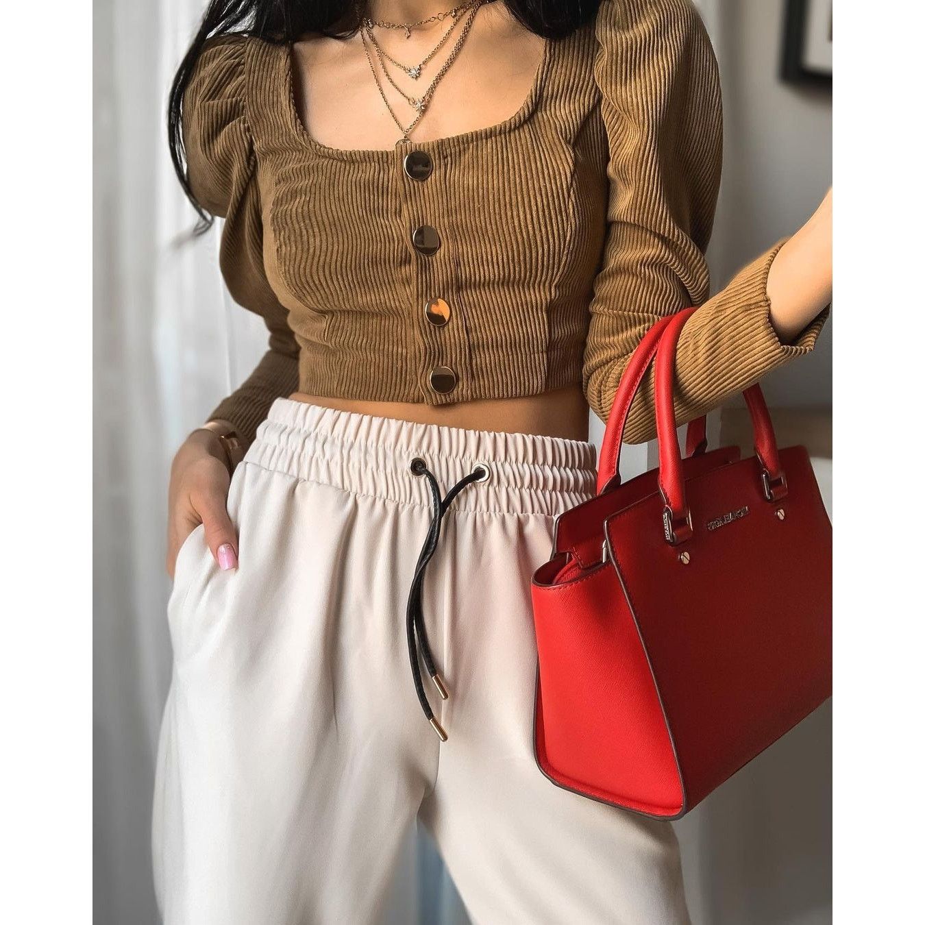 Zara ZARA Top with Metal Buttons NWT Size M / US 6-8 / IT 42-44 - 9 Thumbnail