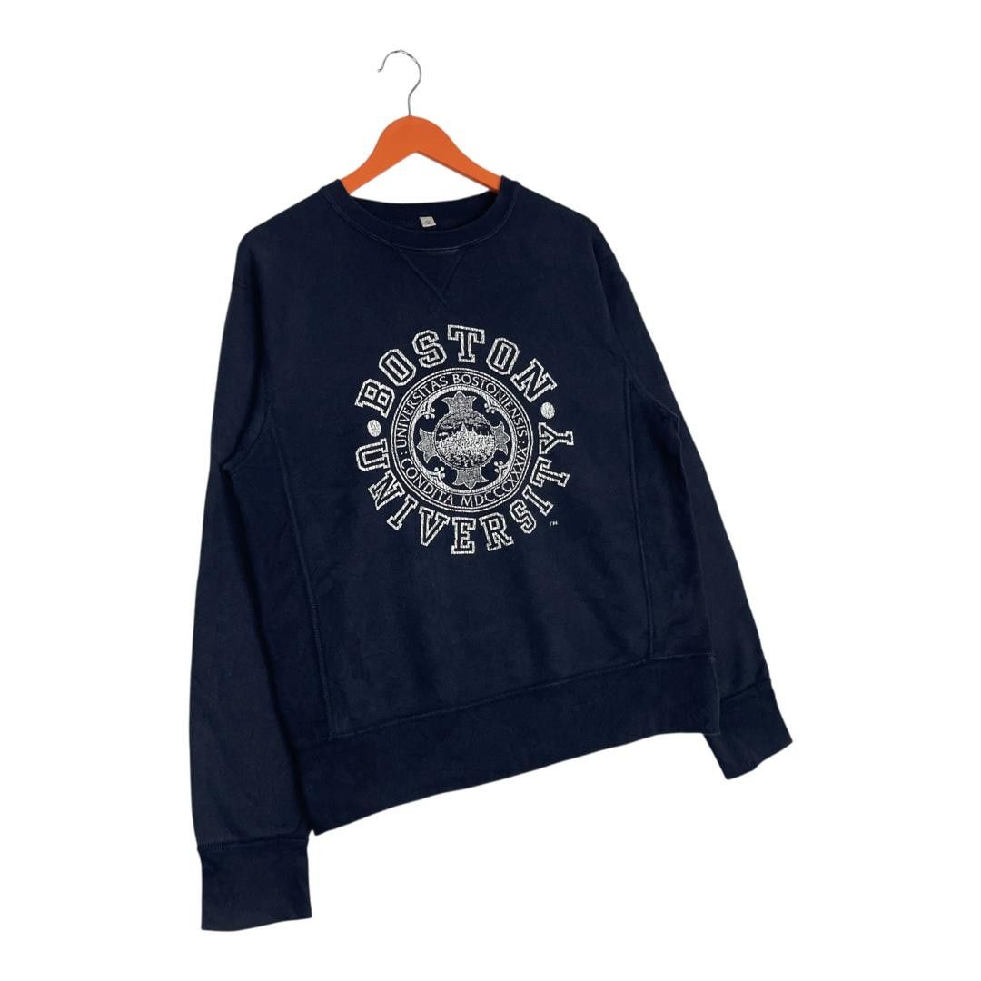 Vintage Vintage Boston University Spell Out Logo Sweatshirt Size US L / EU 52-54 / 3 - 2 Thumbnail