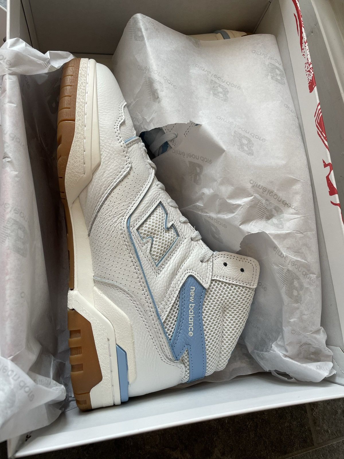 Aime Leon Dore ALD / New Balance 650R Hi Top in White / Univ Blue 10.5US Size US 10.5 / EU 43-44 - 1 Thumbnail