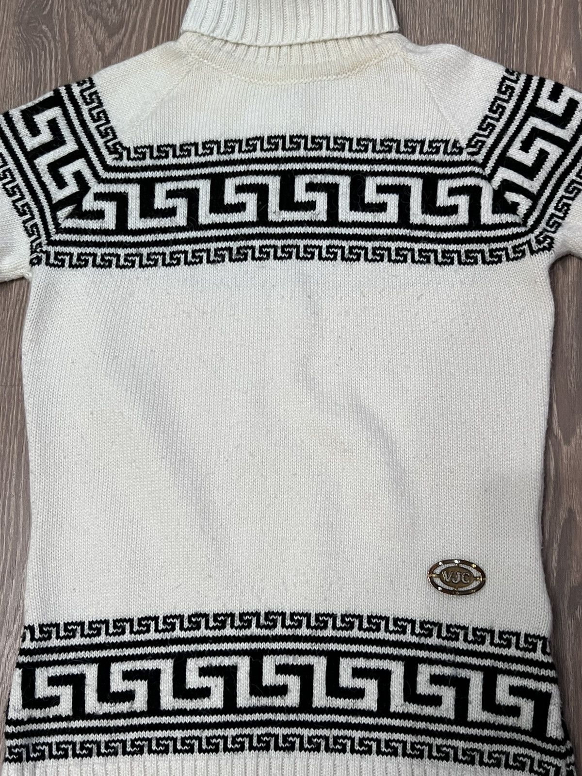 Versace Jeans Couture × Vintage Versace Jeans Couture Vintage Women’s White Sweater Size 48 Size XL / US 12-14 / IT 48-50 - 4 Thumbnail