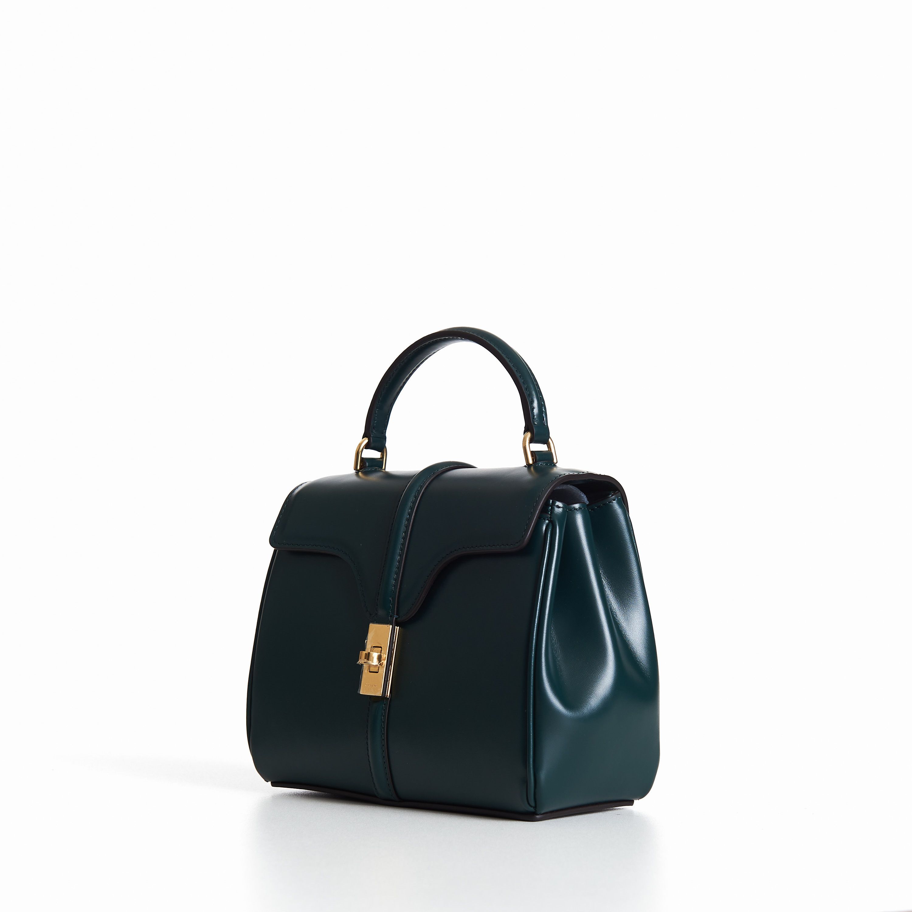 Celine Mini 16 In Amazone Green Satinated Calfskin Size ONE SIZE - 2 Thumbnail