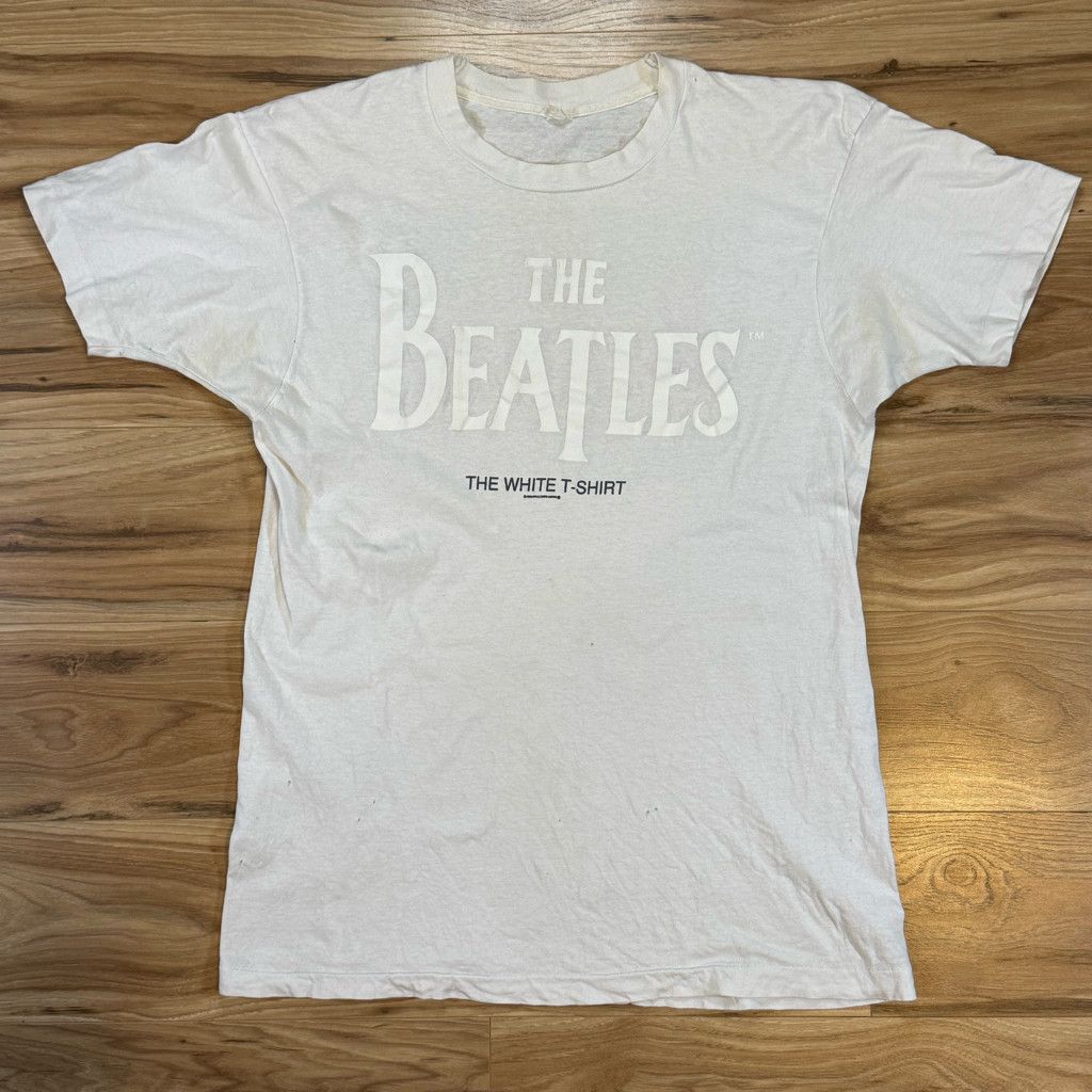 The Beatles Men’s Small White Album Song Text T-Shirt
