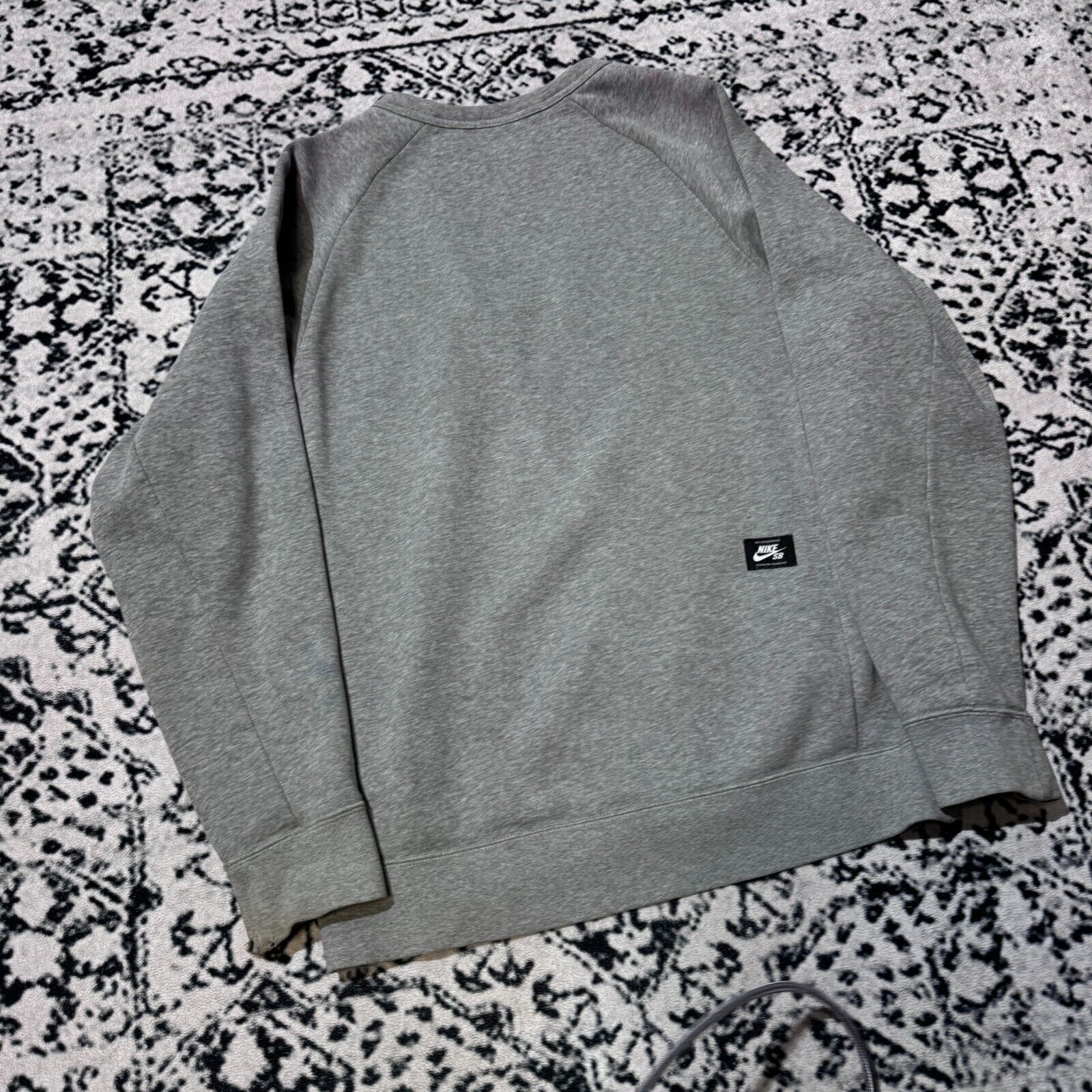 Nike × Vintage Vintage Nike Gray Cotton Crewneck Size S Y2k 90s Logo Sb Size US S / EU 44-46 / 1 - 14 Thumbnail