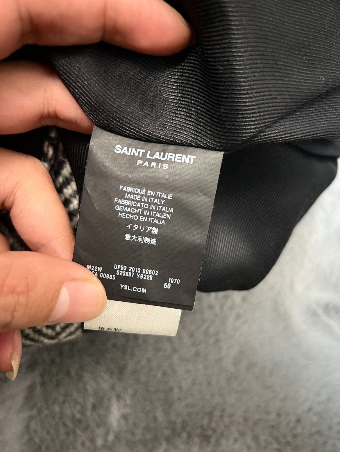 Hedi Slimane × Saint Laurent Paris 13FW Herringbone Coat sz50 Size US M / EU 48-50 / 2 - 5 Thumbnail