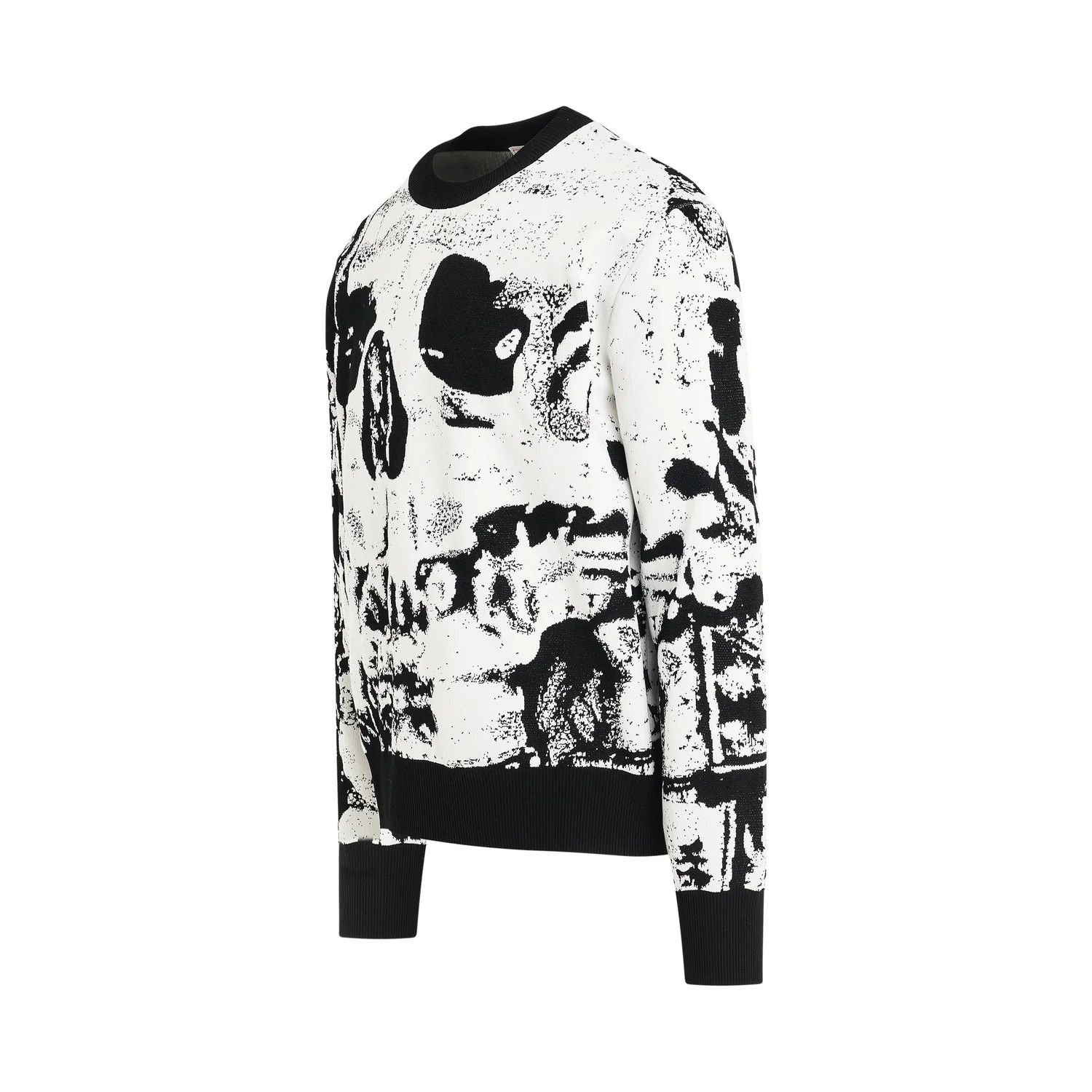 Alexander McQueen o1mris0824 Sweatshirt in Black & White Size US L / EU 52-54 / 3 - 2 Thumbnail