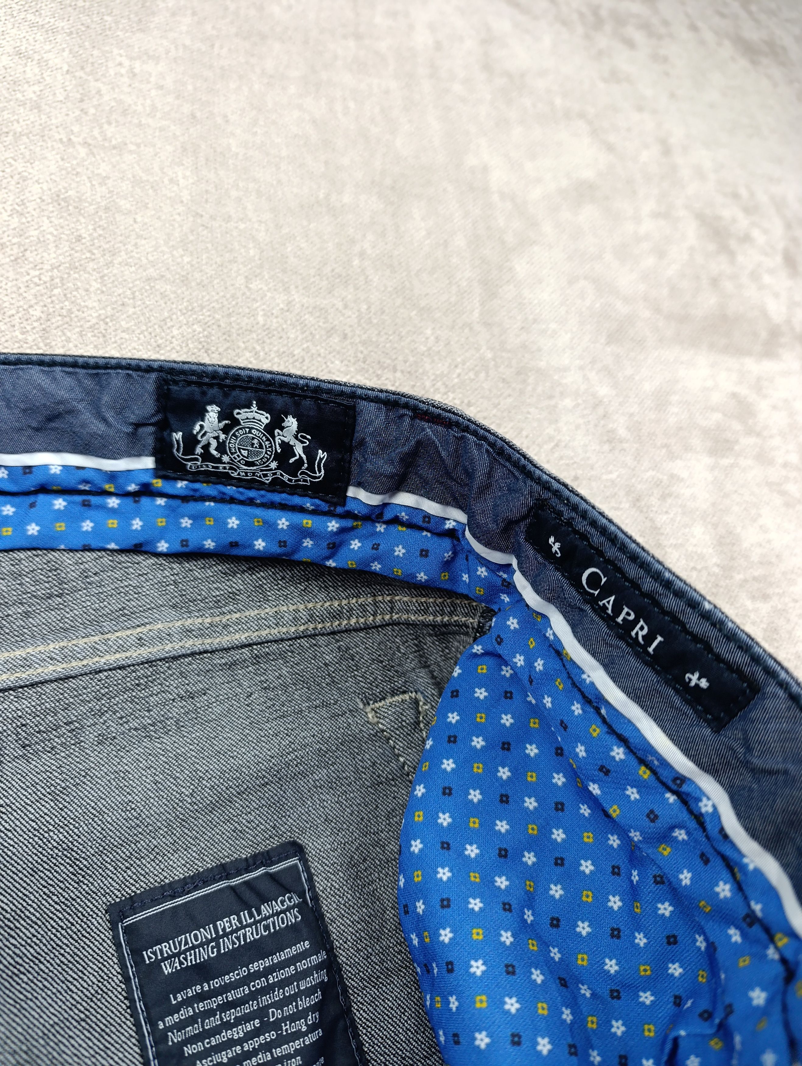 E. Marinella E.MARINELLA JEANS MILANO BUTTON FLY SLIM FIT FOR 100 YEARS Size US 37 - 17 Thumbnail