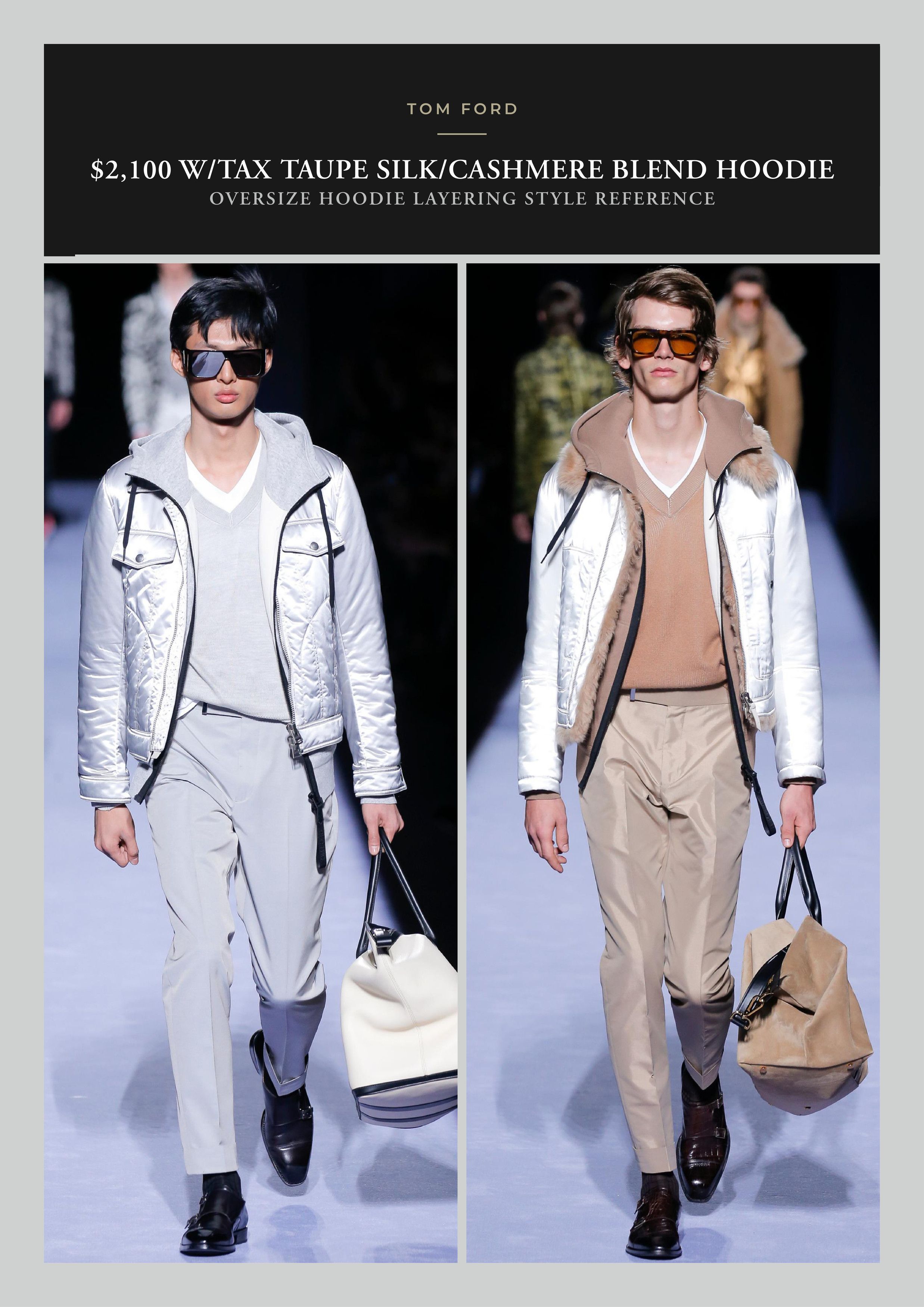 Tom Ford Best Dressed $2,100 TOM FORD Cashmere/Silk Blend Hoodie Size US XL / EU 56 / 4 - 7 Thumbnail