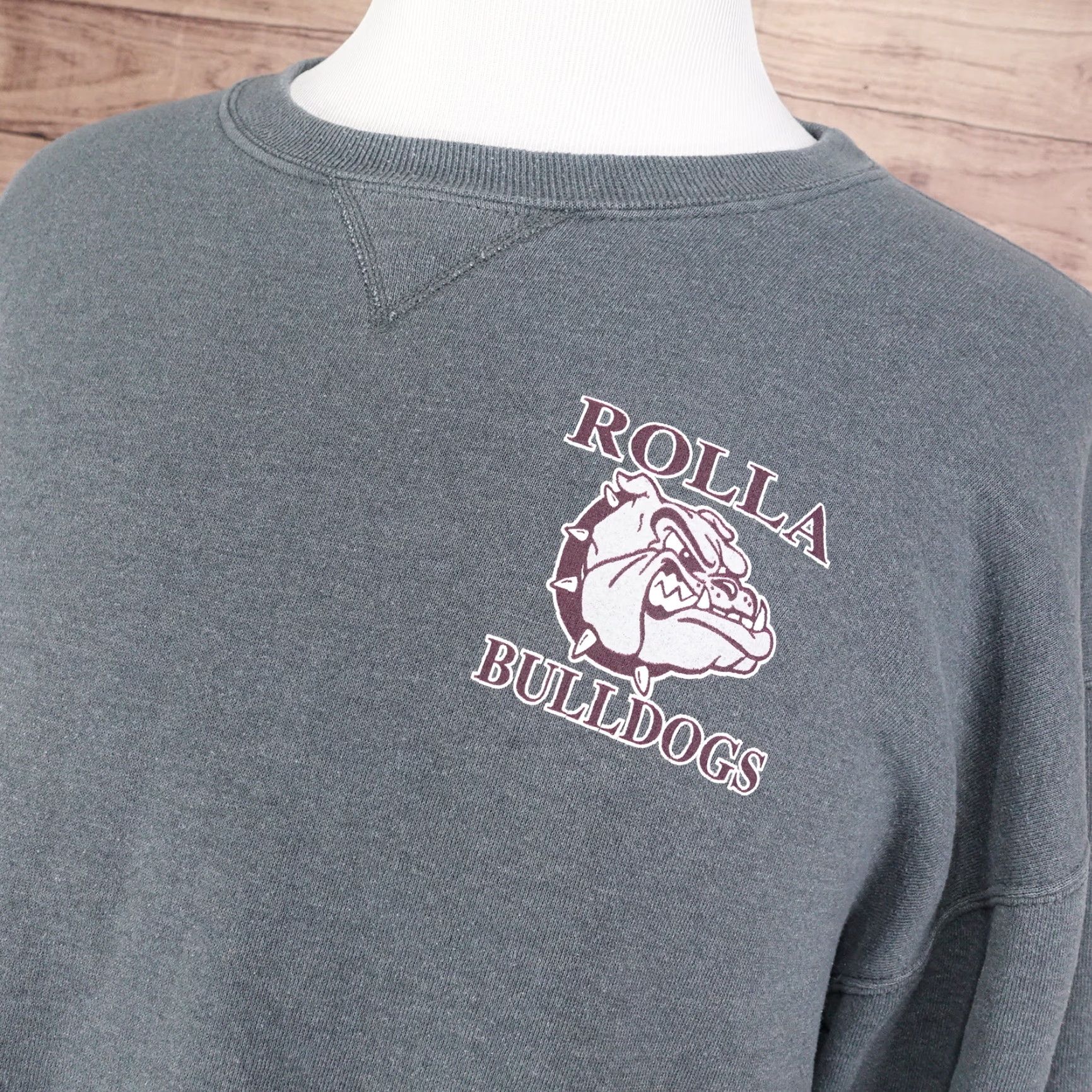 Russell Athletic Vintage Missouri Russell Athletic Rolla Bulldogs Crew Neck Sweatshirt Men Large Gray Cotton Blend 90s Size US L / EU 52-54 / 3 - 2 Thumbnail