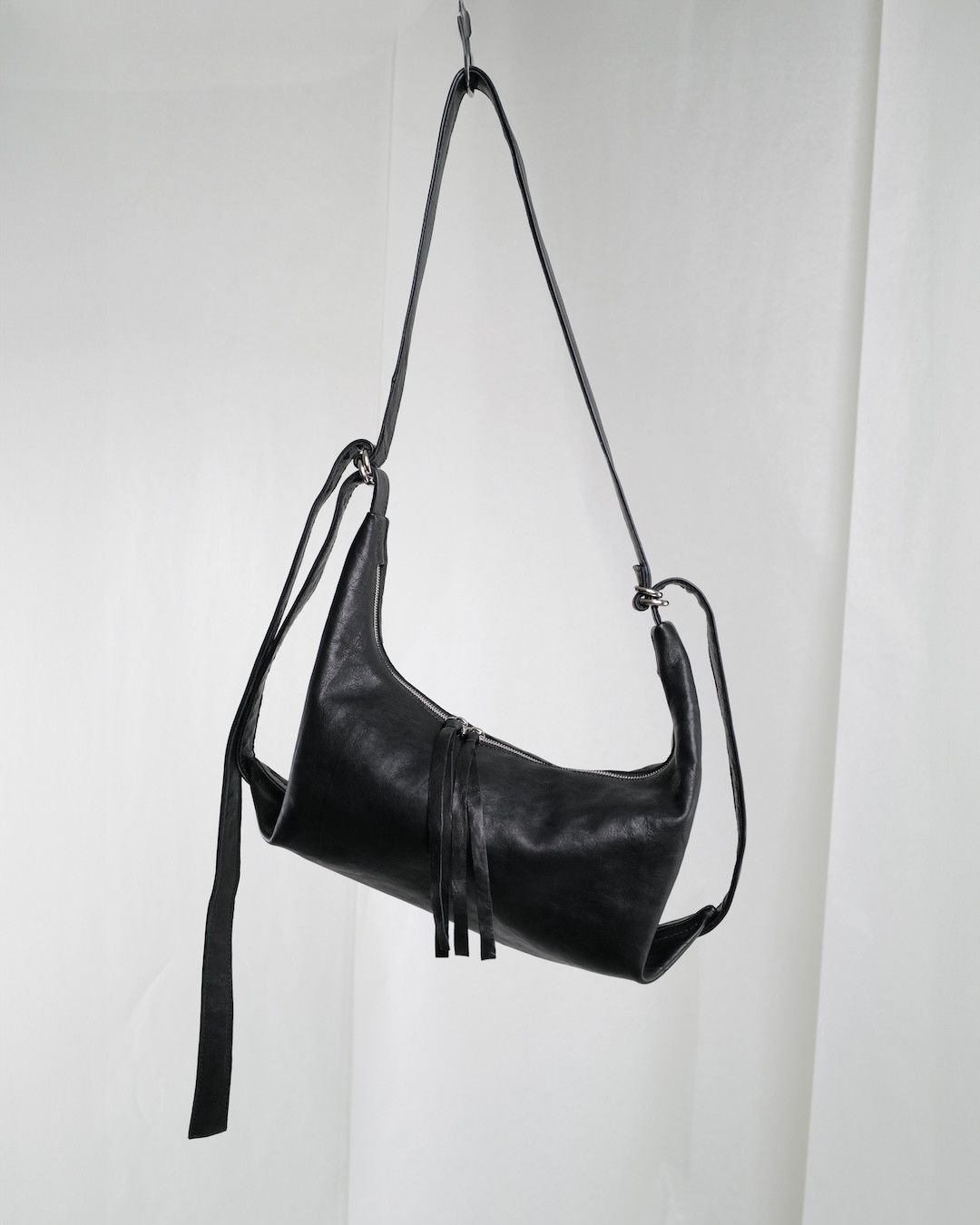 Guidi x Individual Designer Aria Mini Goat Skin Bag in Black, Men's