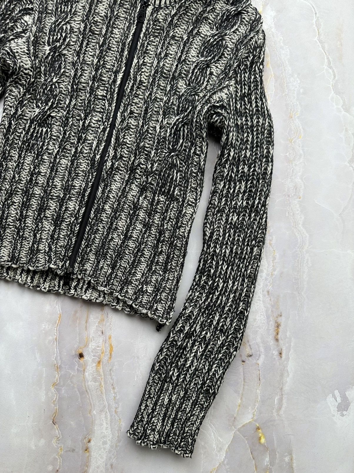 Japanese Brand Vintage Ribbed Zip Sweater Size S / US 4 / IT 40 - 4 Thumbnail
