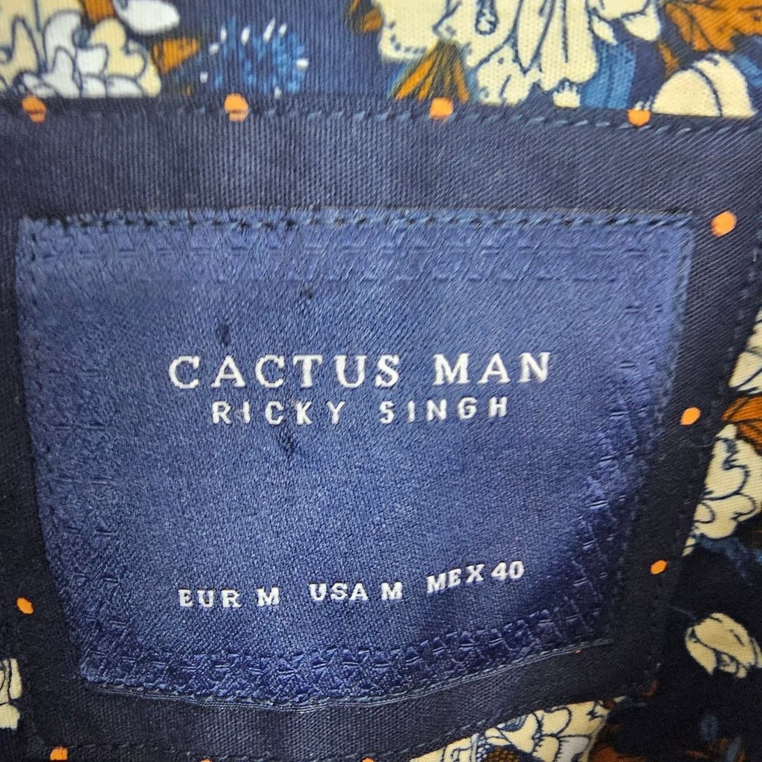 Rocky Ricky Singh Cactus Man Mens Polka Dot Dress Shirt Stretch M Size US M / EU 48-50 / 2 - 6 Thumbnail
