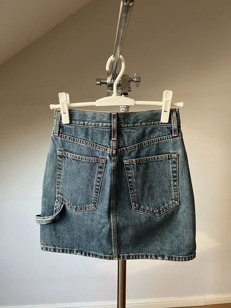 Helmut Lang HELMUT LANG High-waisted denim skirt A-line skirt Size 25" / US 0 / IT 36 - 7 Thumbnail