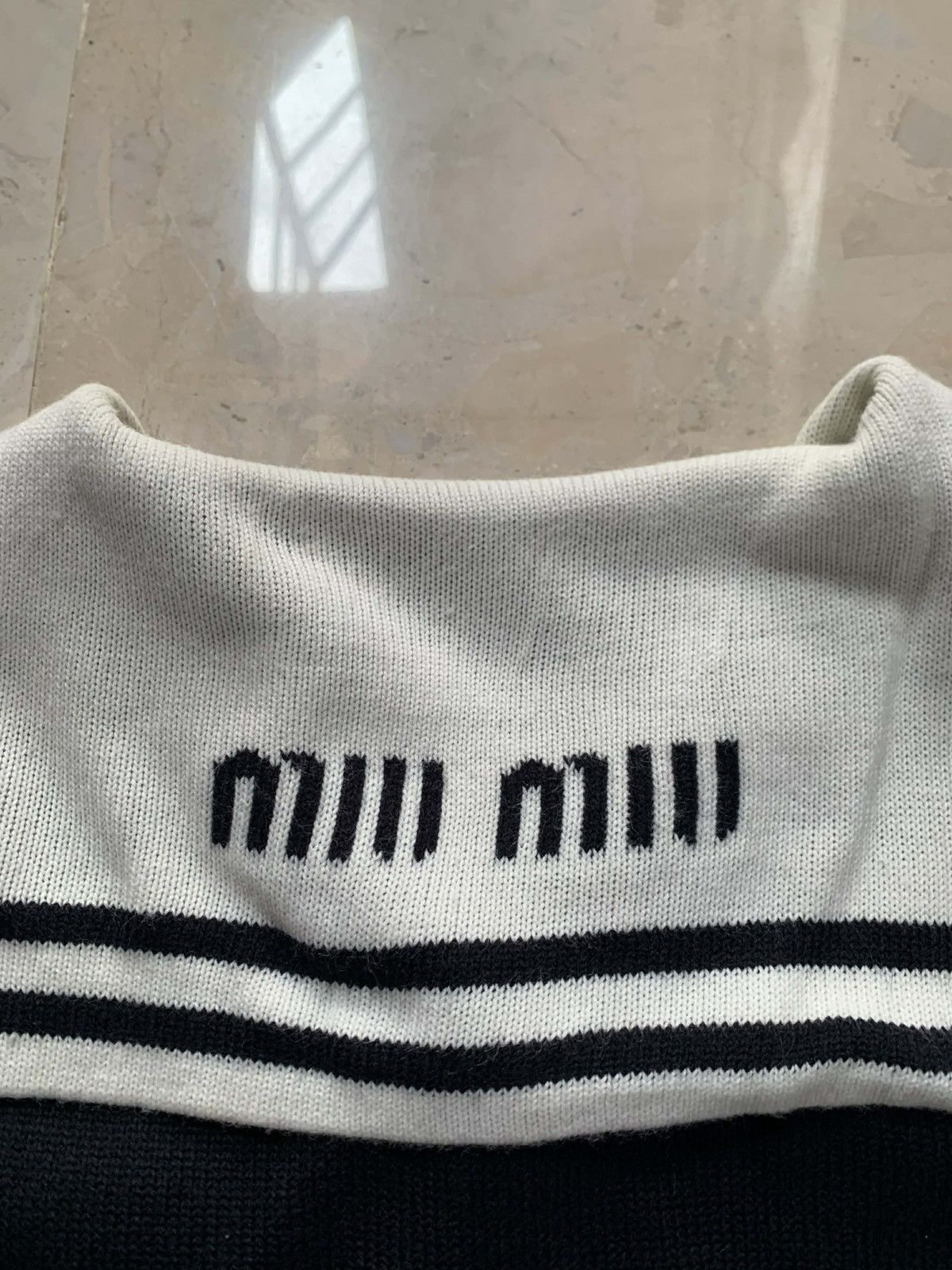 Miu Miu Miu Miu Sailor Collar Knitted Cashmere Cardigan Size S / US 4 / IT 40 - 5 Thumbnail